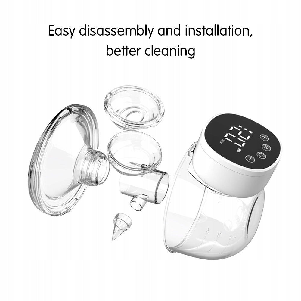 2PCS Hand Carrying Free Electric Breast Pump Quiet C1 Medical device no