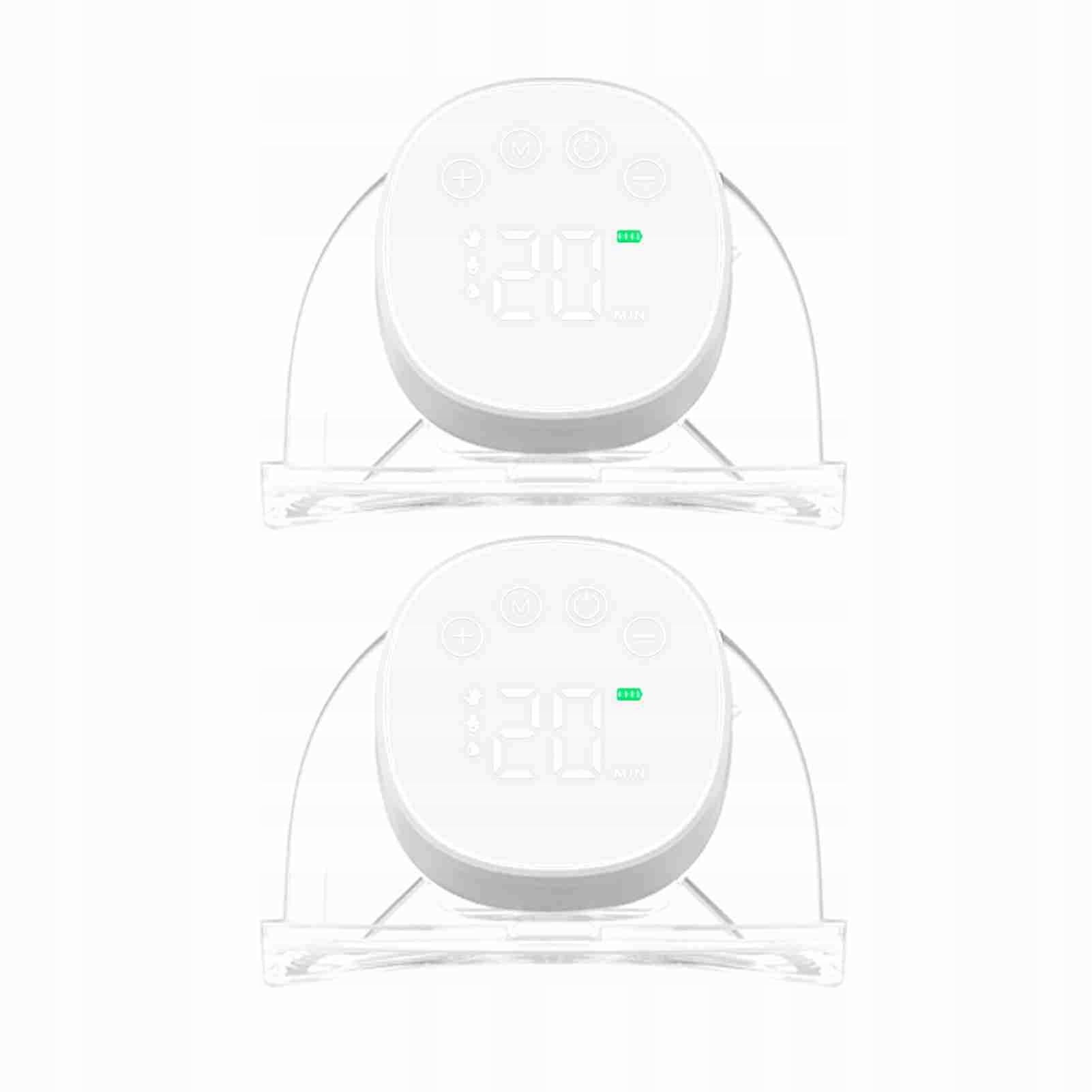 2PCS Hand Carrying Free Electric Breast Pump Quiet JM Medical device no