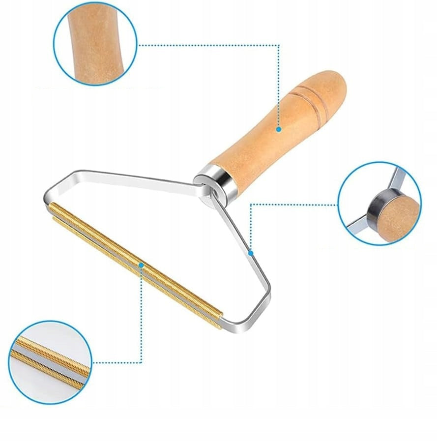 2PCS PORTABLE BRUSH FOR REMOVAL OF PET HAIR, CLOTHES AND CARPETS Manufacturer code DWUSTRONNA SZCZOTKA DO USUWANIA KŁACZKÓW-2SZT