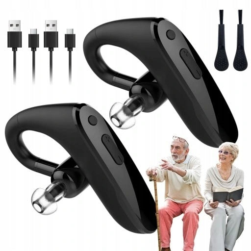 2PCS PROFESSIONAL BLUETOOTH IN-EAR HEARING AID FOR SENIORS