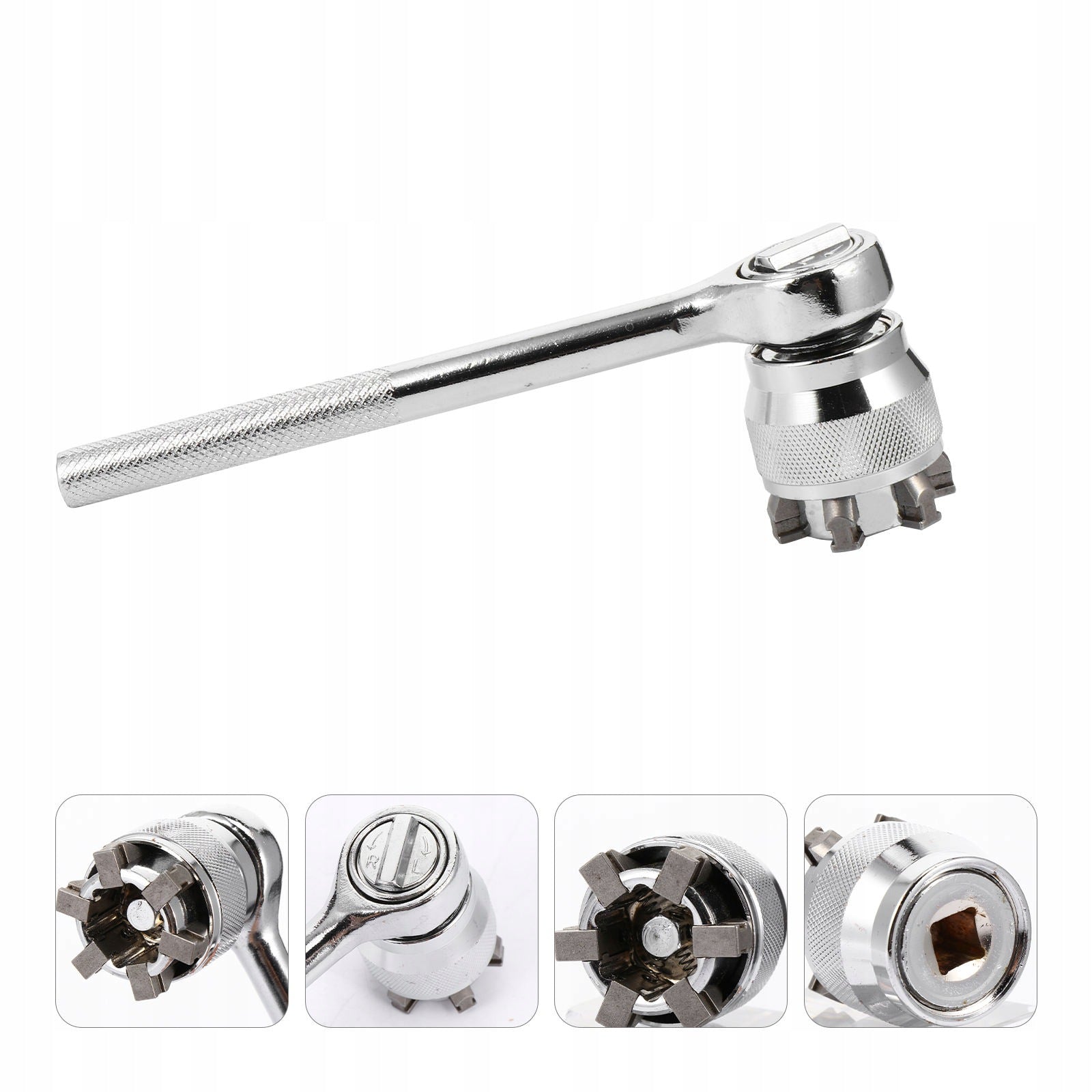 2PCS SILVER UNIVERSAL ADJUSTABLE SOCKET WRENCH HIGH CARBON STEEL HAND TOOL Manufacturer code 8910895