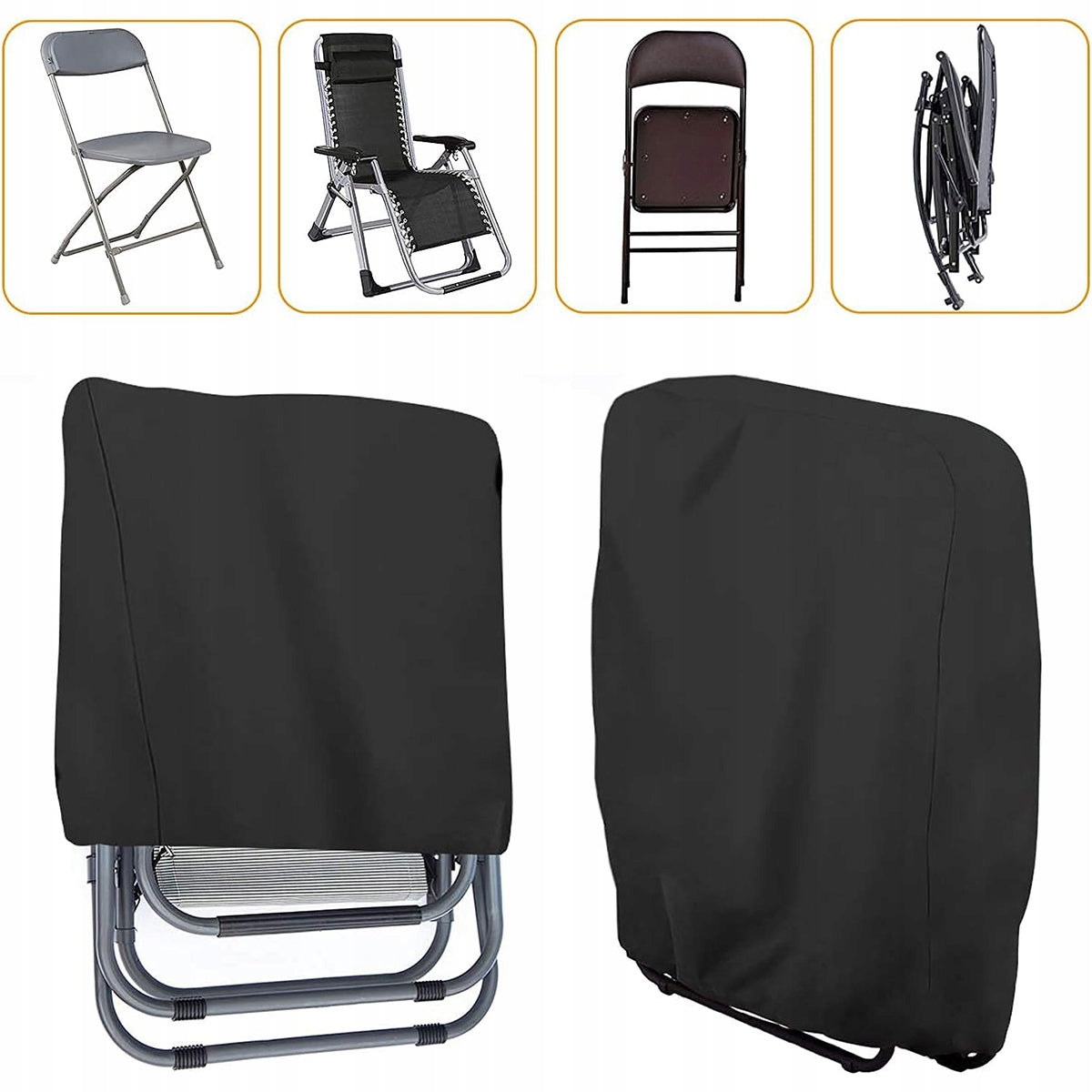 2PCS TARPAULIN COVER FOR SUN LOUNGER GARDEN FOLDING CHAIR WATERPROOF Manufacturer no brand