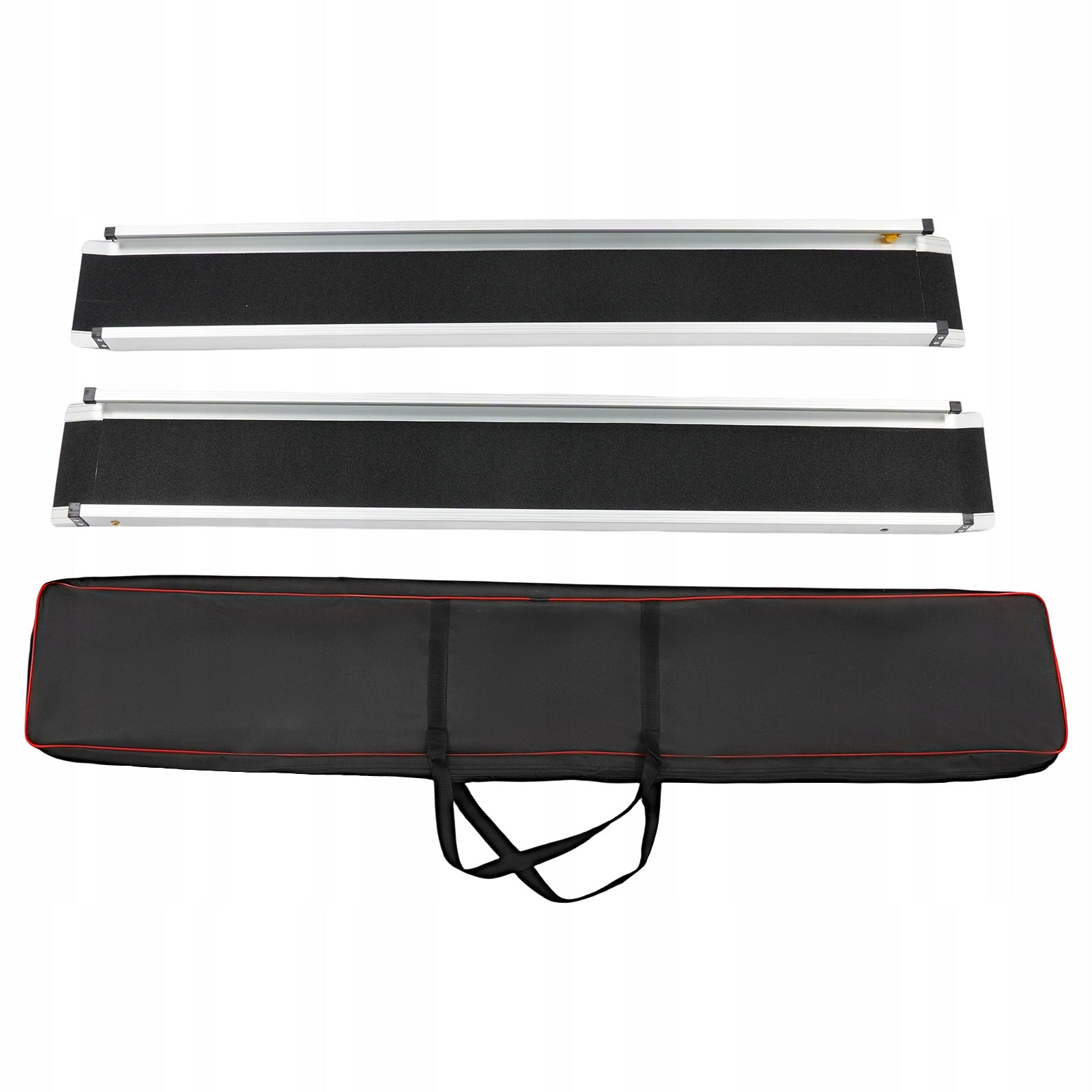 2PCS TELESCOPIC WHEELCHAIR RAMPS WITH STORAGE BAG FOR STEPS 272KG LOAD Manufacturer code JZ27FY-000900