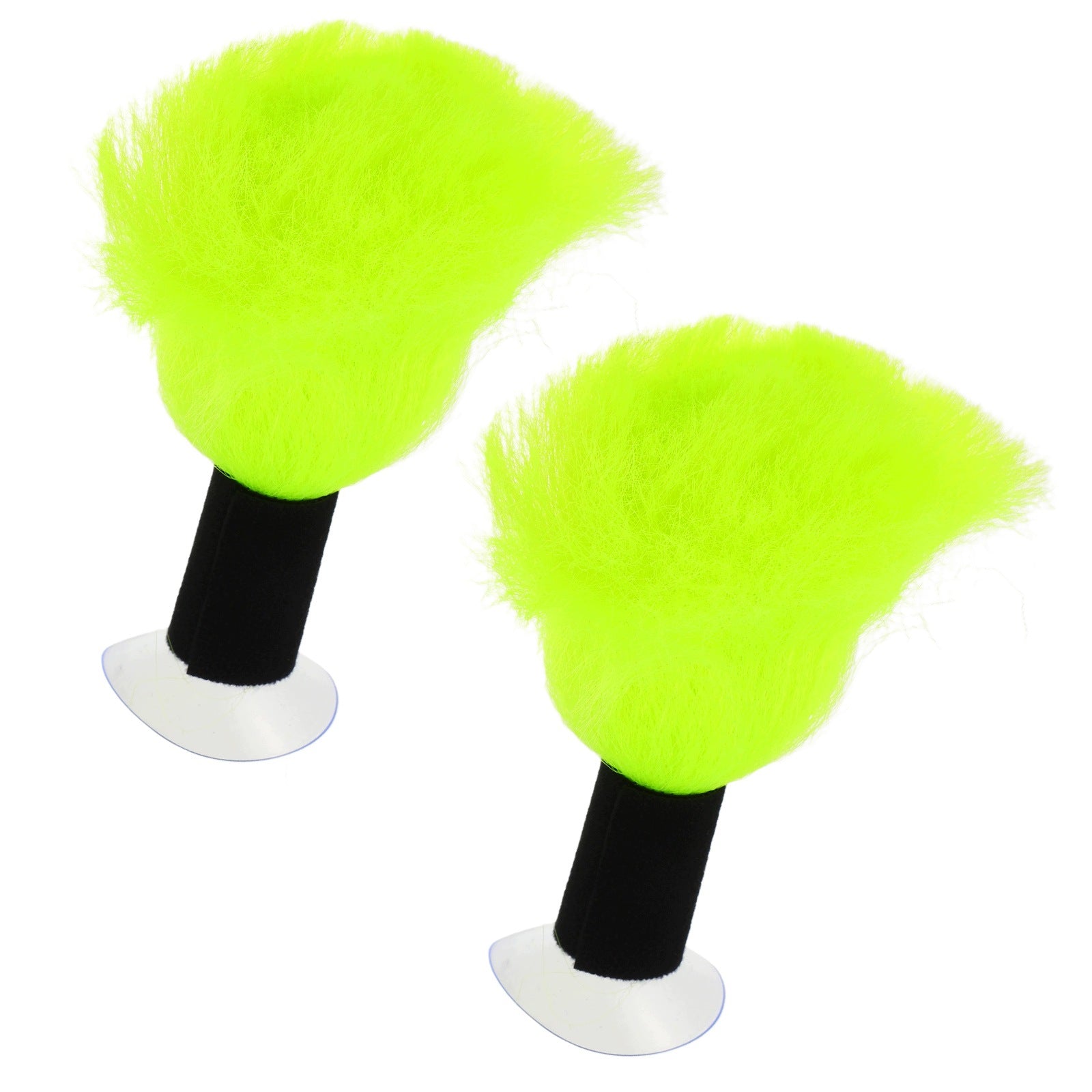 2PCS YELLOW NEON HELMET HAIR PIGTAIL CHARMS FLUFFY MOTORCYCLE ACCESSORIES Customs tariff code 65061080