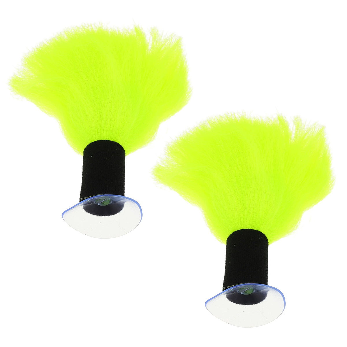 2PCS YELLOW NEON HELMET HAIR PIGTAIL CHARMS FLUFFY MOTORCYCLE ACCESSORIES Manufacturer no brand