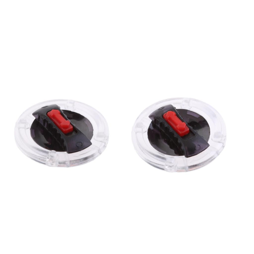 2PCs Helmet Screen Lens Mounting Fix Base w/ Rotate Switch for LS2 Helmets