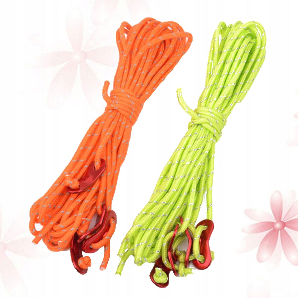 2Packs Reflective Nylon Tent Ropes Paracord Guyline for Camping Manufacturer code 4978970