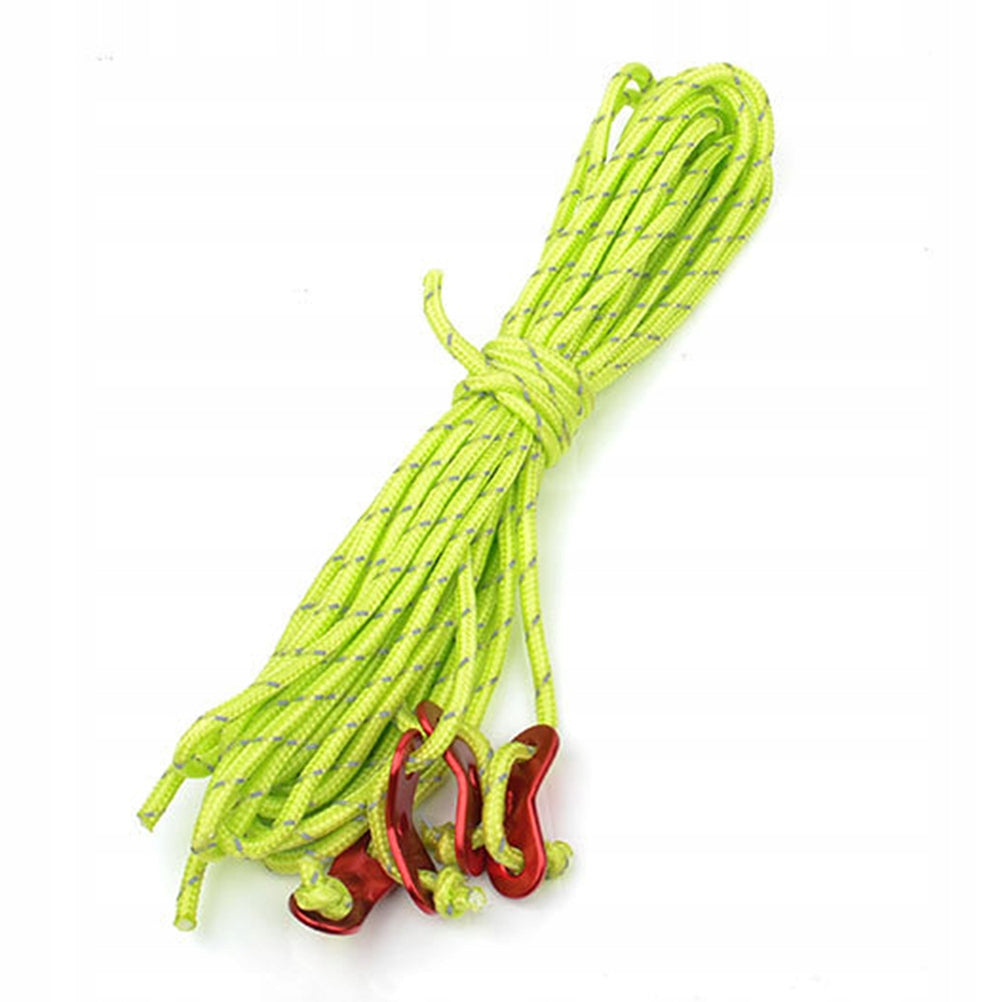 2Packs Reflective Nylon Tent Ropes Paracord Guyline for Camping