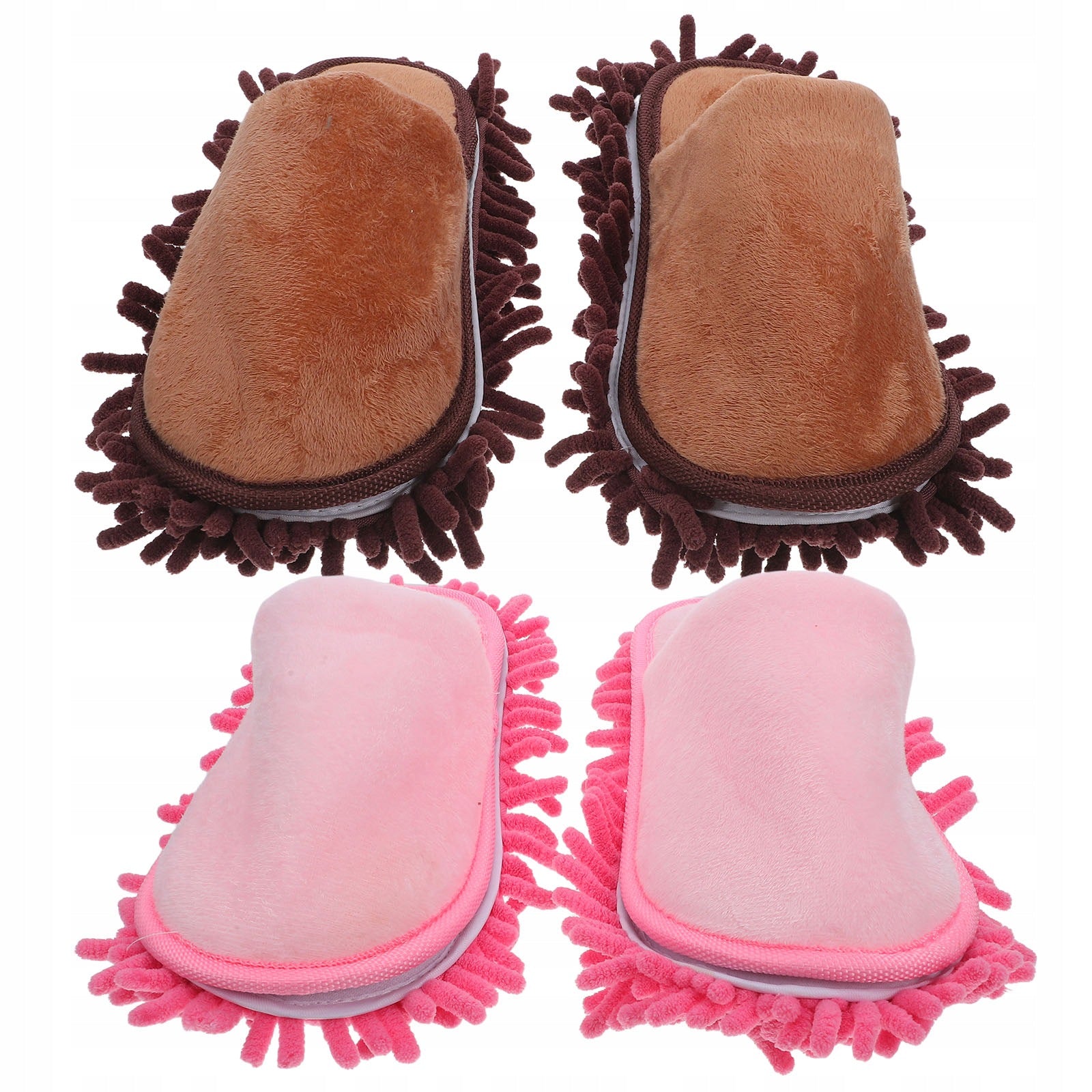 2Pairs Chenille Mop Slippers with Detachable Sole for Easy Floor Cleaning Brand no brand