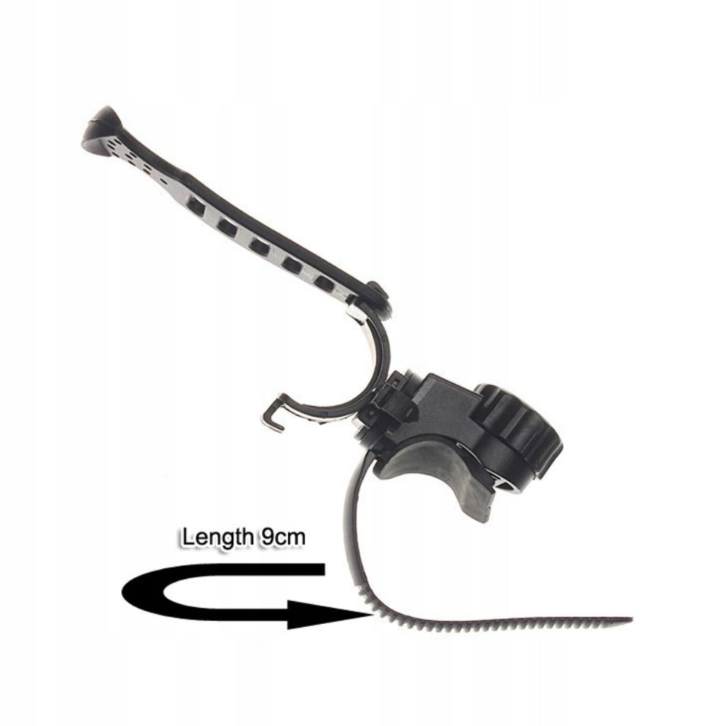 2Pcs Bike Bicycle Cycling Flashlight Mount Clip Torch Grip Bracket Holder Light source not specified