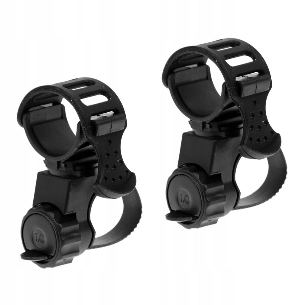 2Pcs Bike Bicycle Cycling Flashlight Mount Clip Torch Grip Bracket Holder