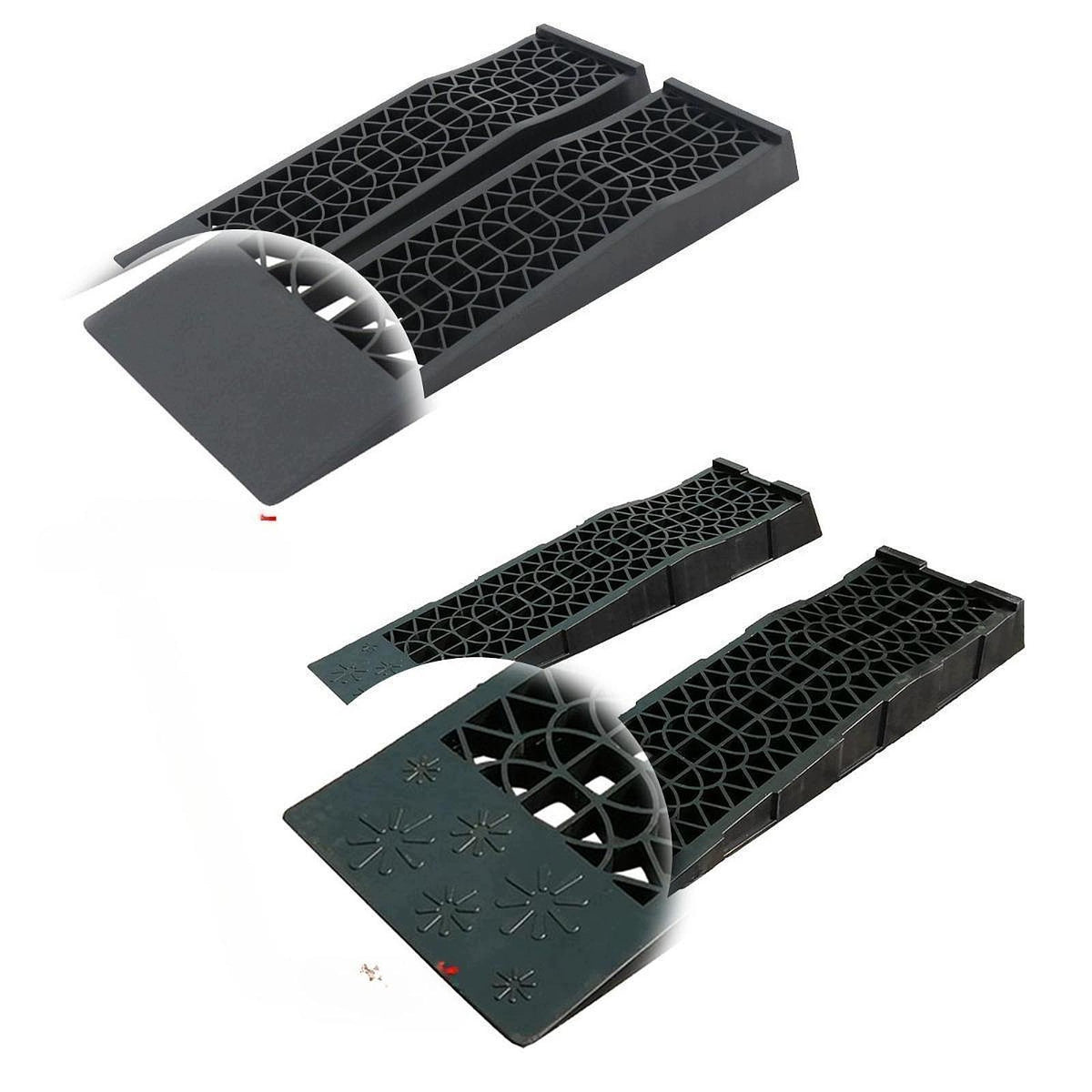 2Pcs Car Ramps 6600 lbs. Capacity Per Pair for Low Chassis Flower Texture Brand no brand