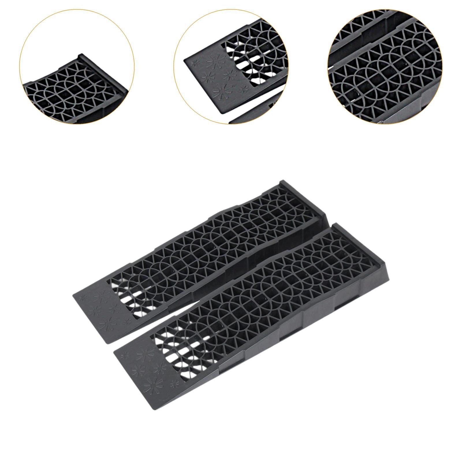 2Pcs Car Ramps Portable Low Profile for Low Chassis Cars and Flower Texture Brand no brand