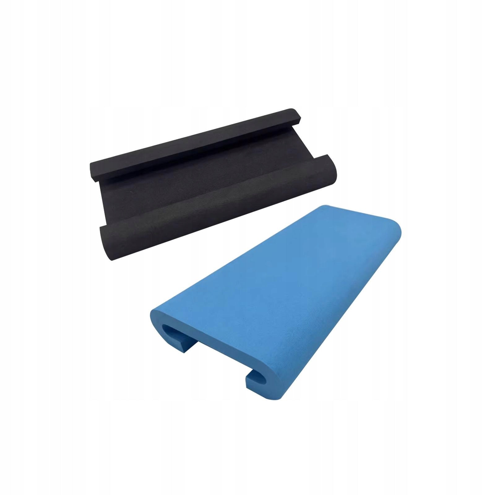 2Pcs Dragon Boat Seat Pads Dragon Boat Equipment Dragon Boat Sky Blue Black Length 38 cm