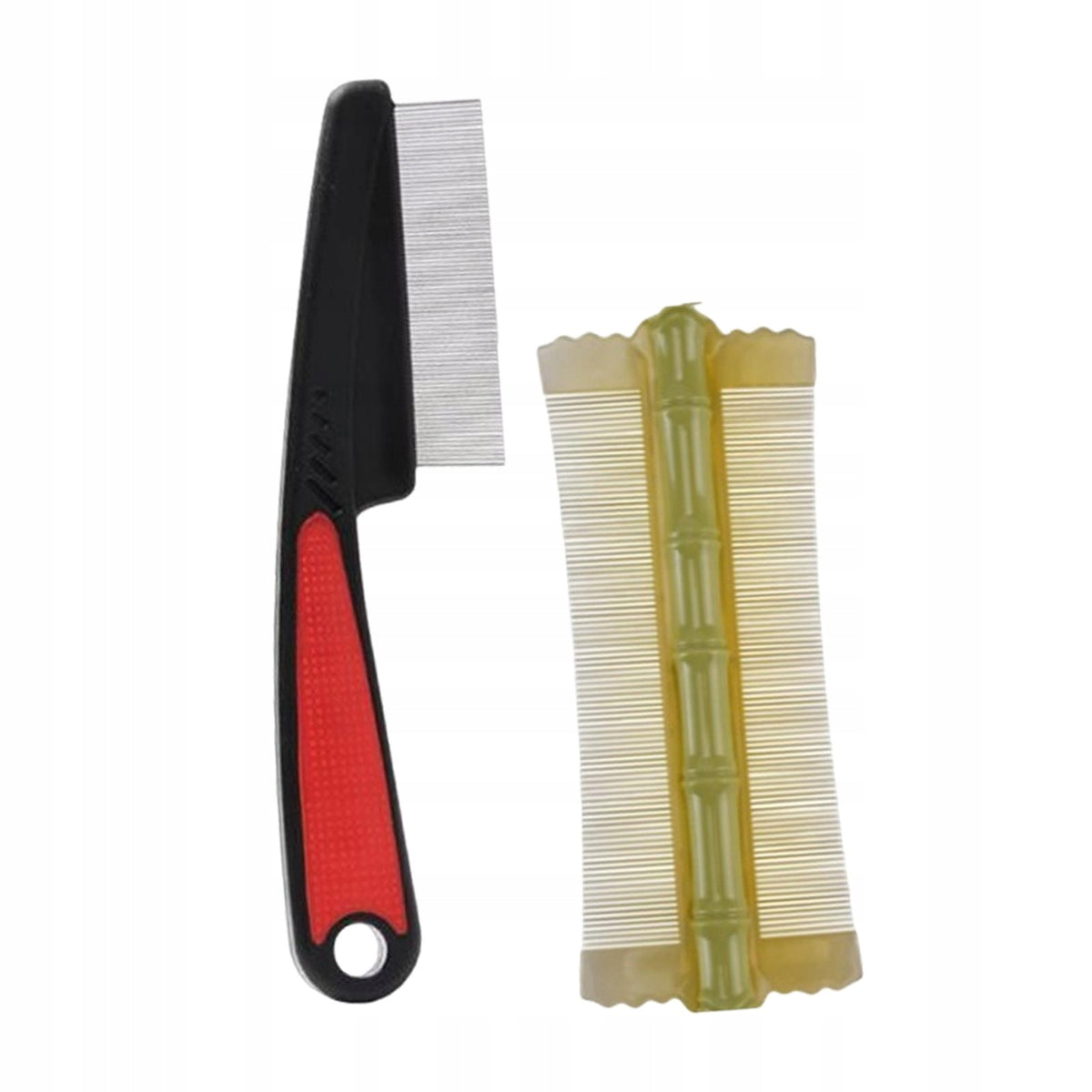 2Pcs Flea Comb Pet Tear Stain Remover Comb Grooming Tool Remove Tangled