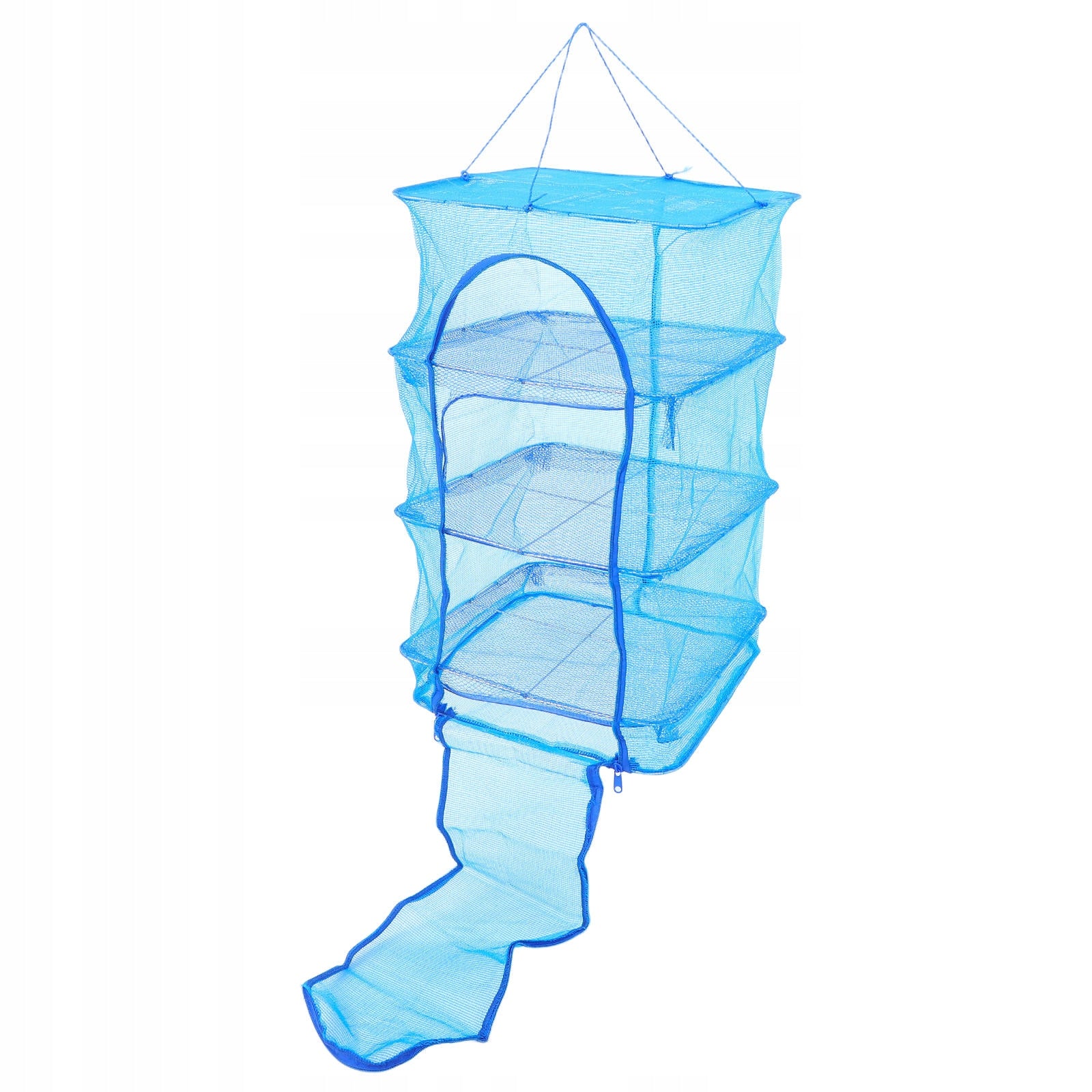 2Pcs Foldable Blue Drying Rack Net for Clothes and Plants Unfolded width 35 cm