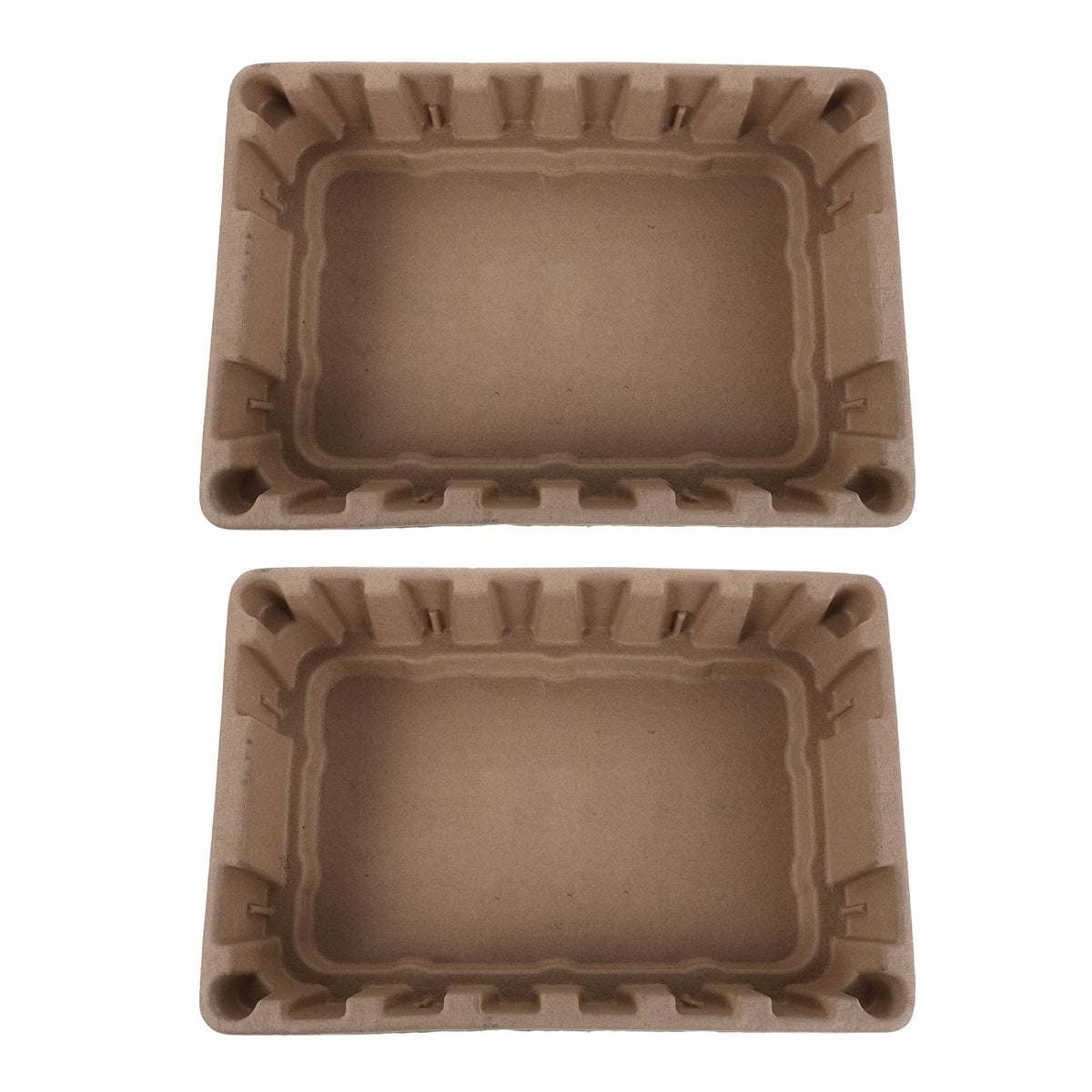 2Pcs Foldable Disposable Cat Litter Box Portable Khaki Paper Toilet