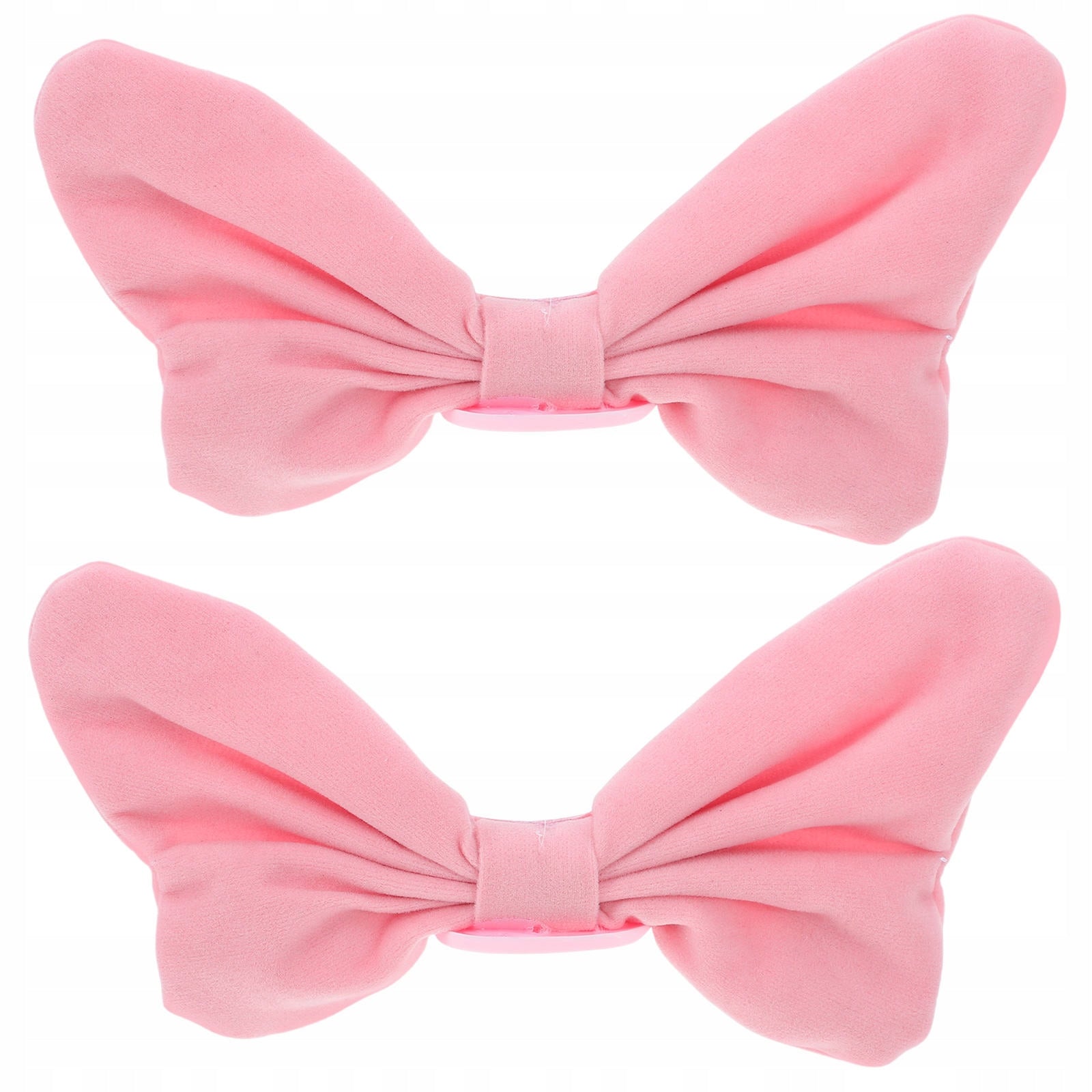 2Pcs Girly Pink Plush Bow Decoration for Scooter and Bike