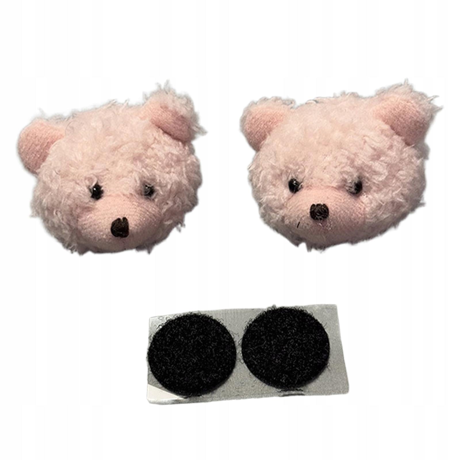2Pcs Helmet Decorations Helmet Embellishments Removable for Women Pink