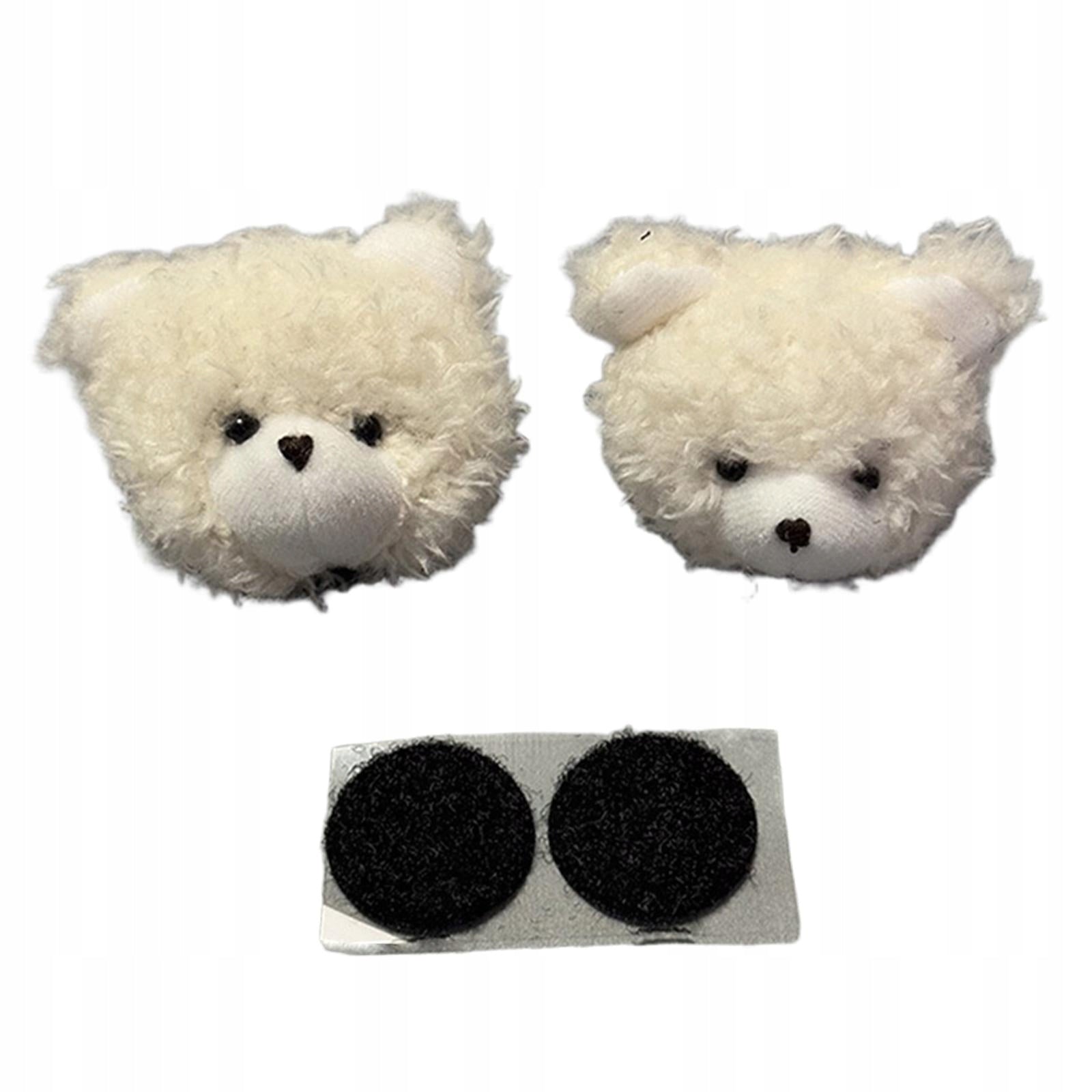 2Pcs Helmet Decorations Helmet Embellishments Removable for Women White Manufacturer no brand