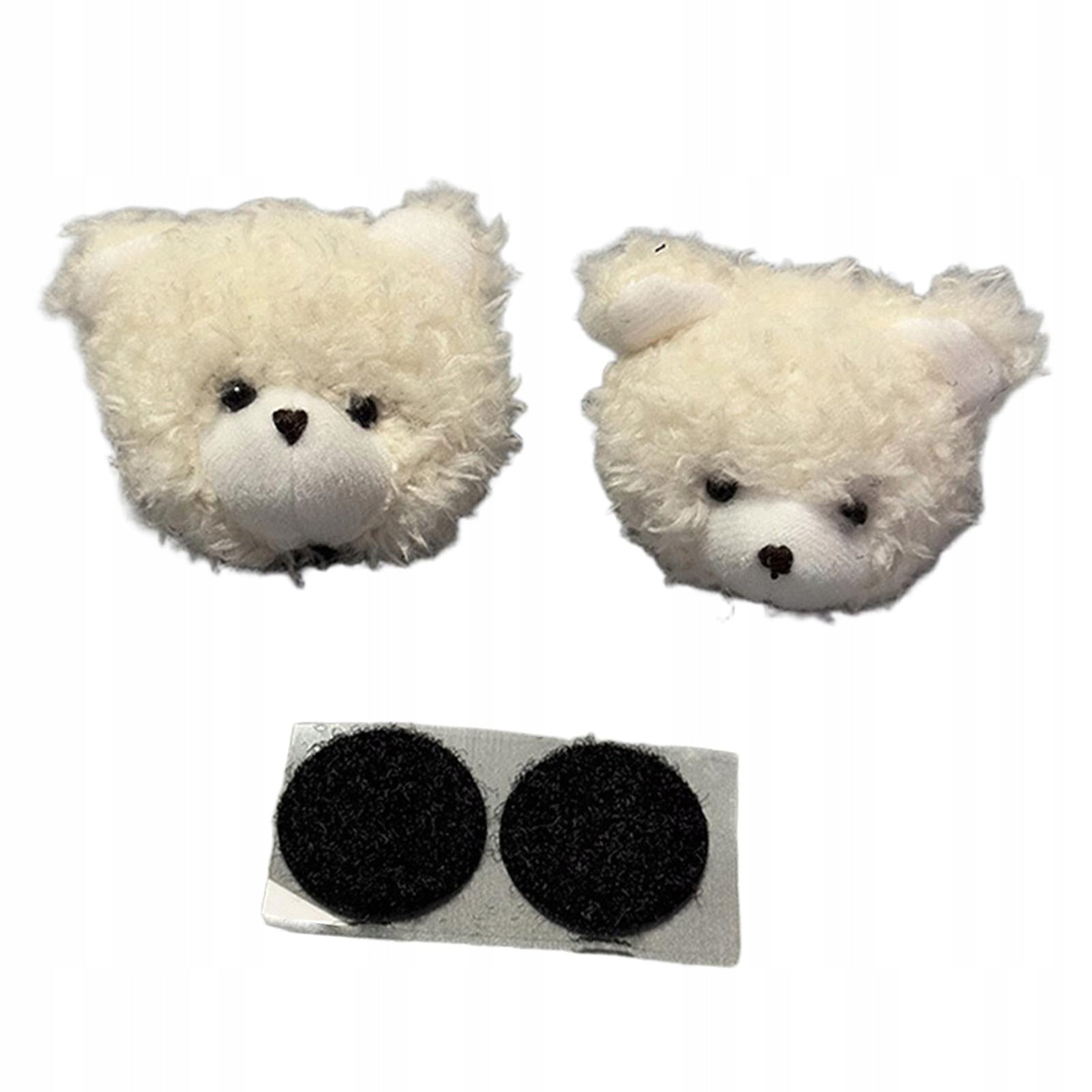 2Pcs Helmet Decorations Helmet Embellishments Removable for Women White Packaging status original