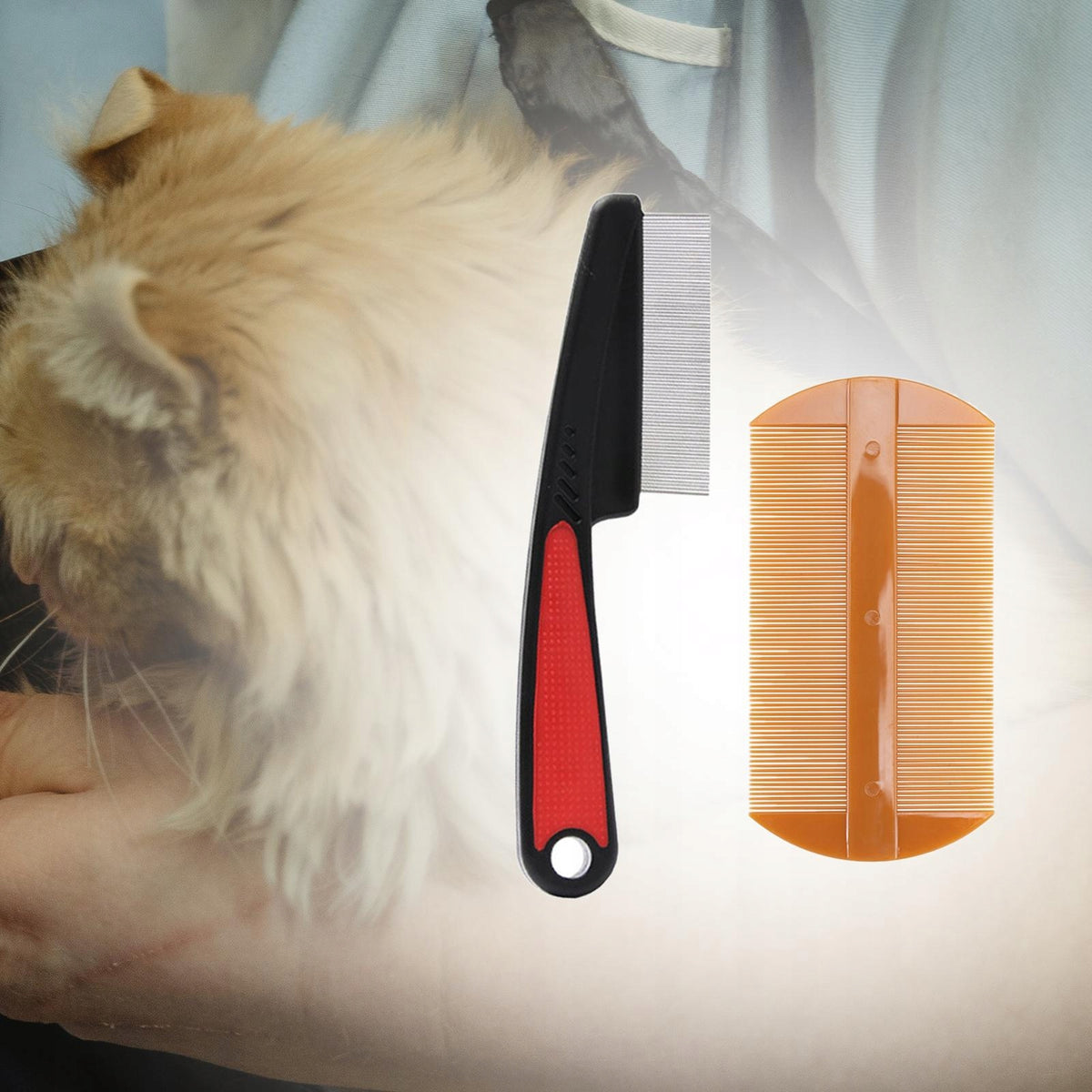 2Pcs Lice Comb Cat Comb Removing Tangles and Knots Hair Remover Pet Combs