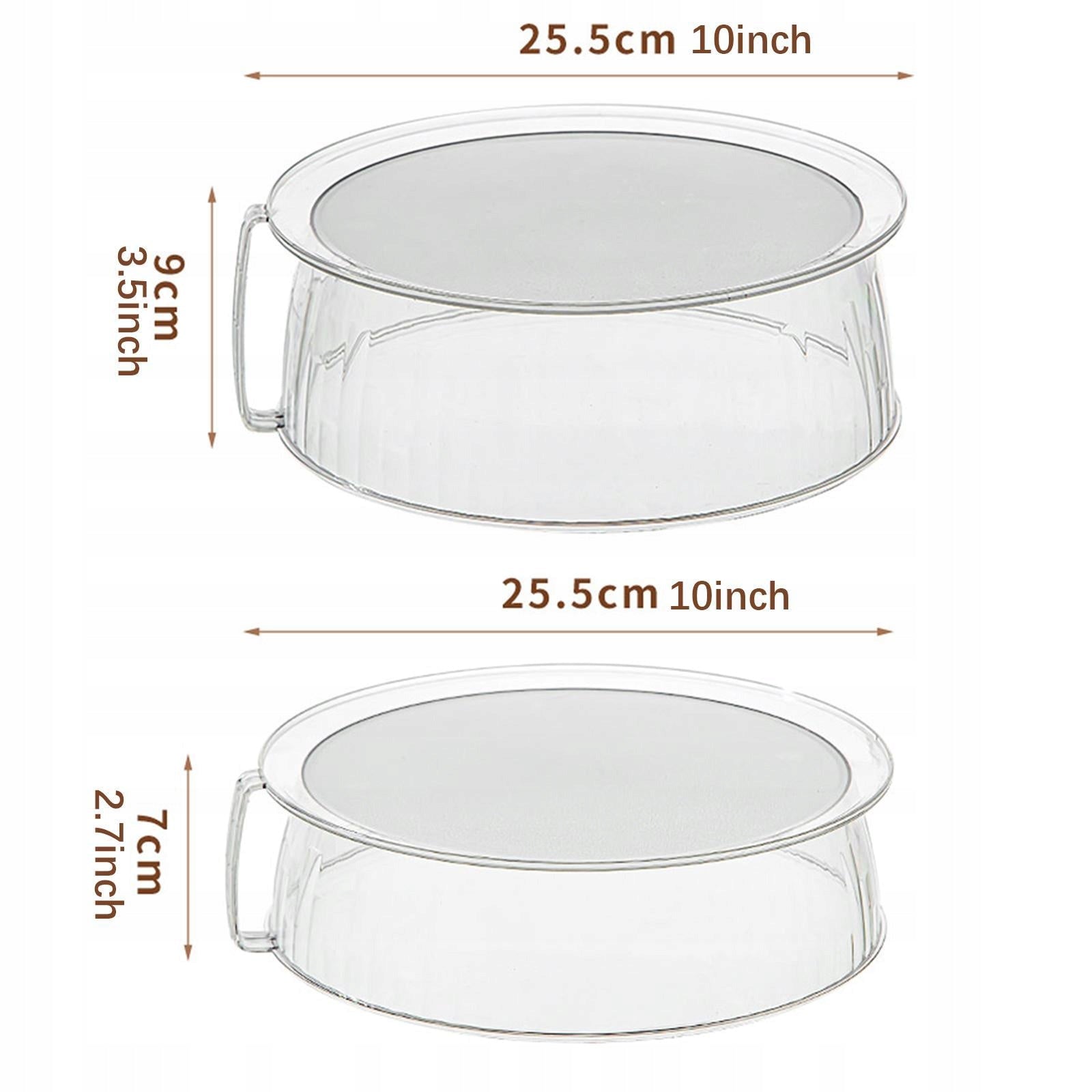2Pcs Microwave Food Cover Microwave Splash Guard Serving Plate Cover 10" Brand no brand