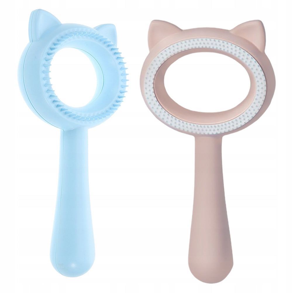 2Pcs Multi-Functional Double-Sided Grooming Brush for Cats and Dogs