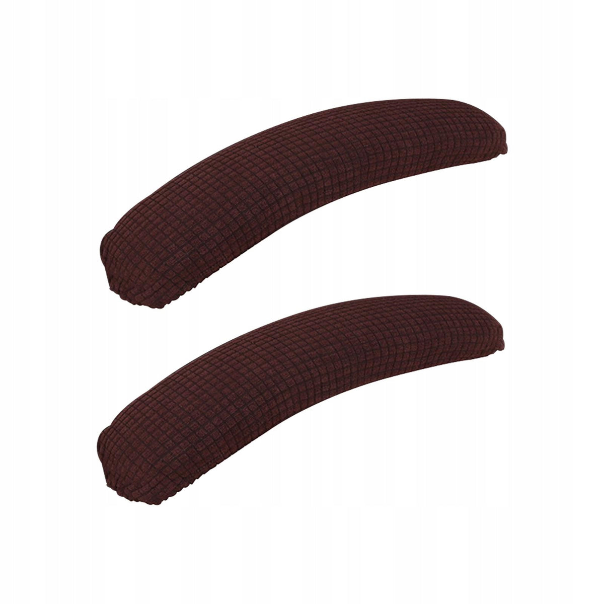 2Pcs Office Chair Armrest Cover, Universal, Dustproof, Easy to Clean, Brown Furniture depth 0 cm
