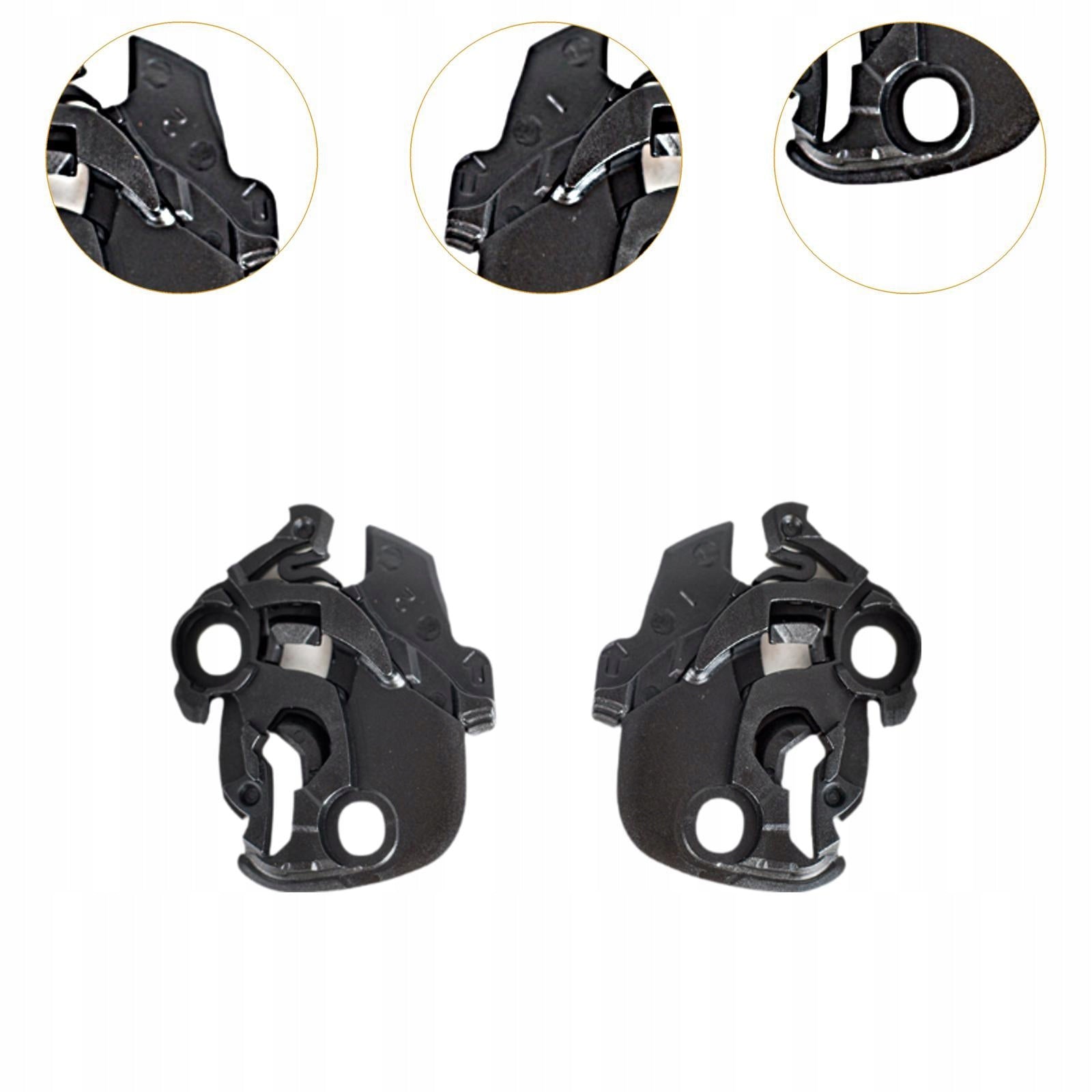 2Pcs Open Face Helmet Base Easy Installation Professional Helmet Gear Plate Packaging status original