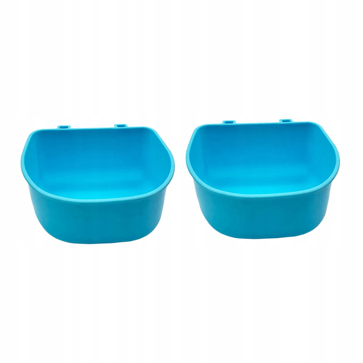 2Pcs Pet Hanging Food Bowls Premium Durability for Cat Kitten Small Blue