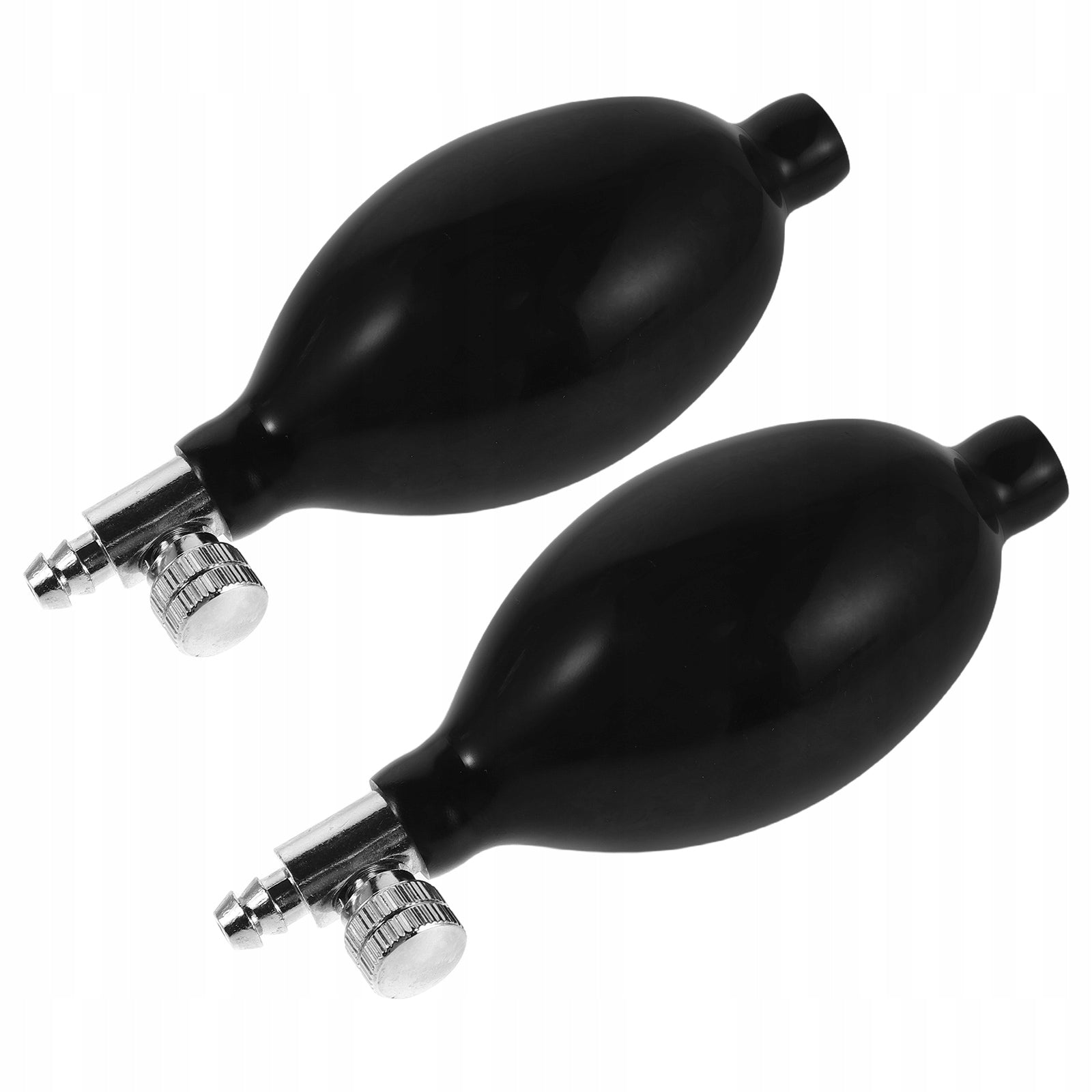 2Pcs Portable Squeeze Bulb Pump with Copper Valve for Pressure Meter