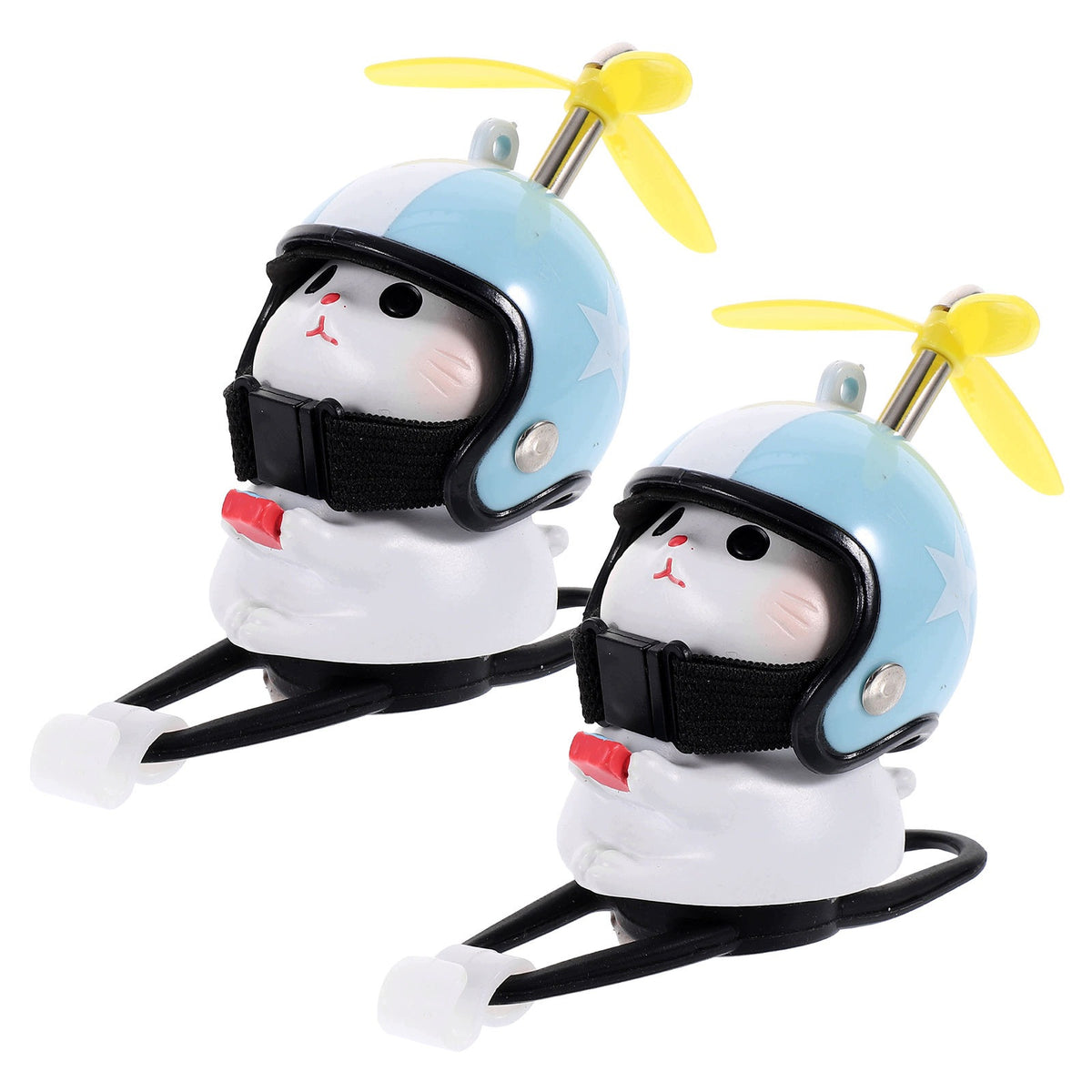 2Pcs Resin Cat Toy with Propeller Helmet for Bike Accessories EAN (GTIN) 4896045351926