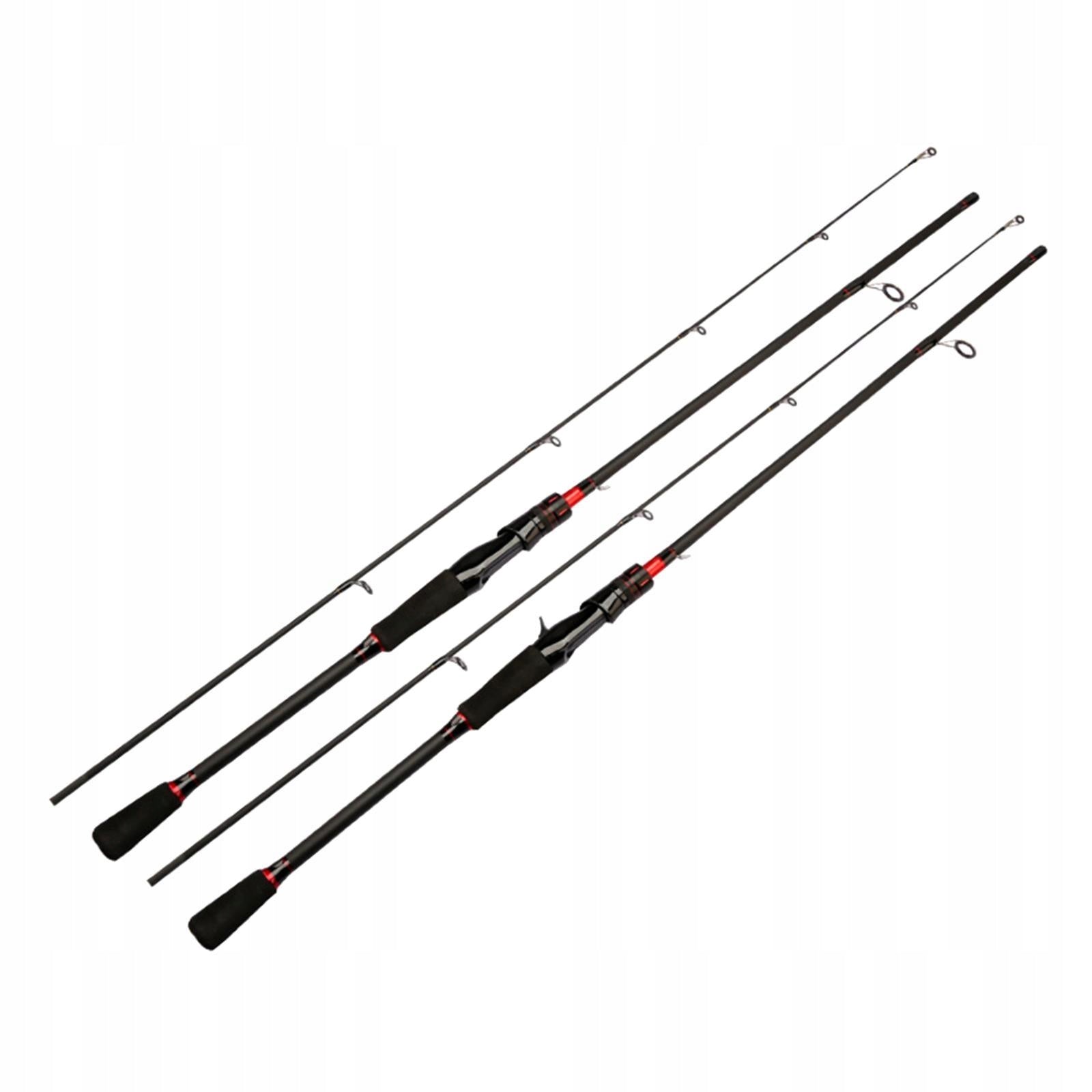 2Pcs Travel Fishing Rod Lure Rod Medium Light Ml Casting Rod Fishing 2.1m