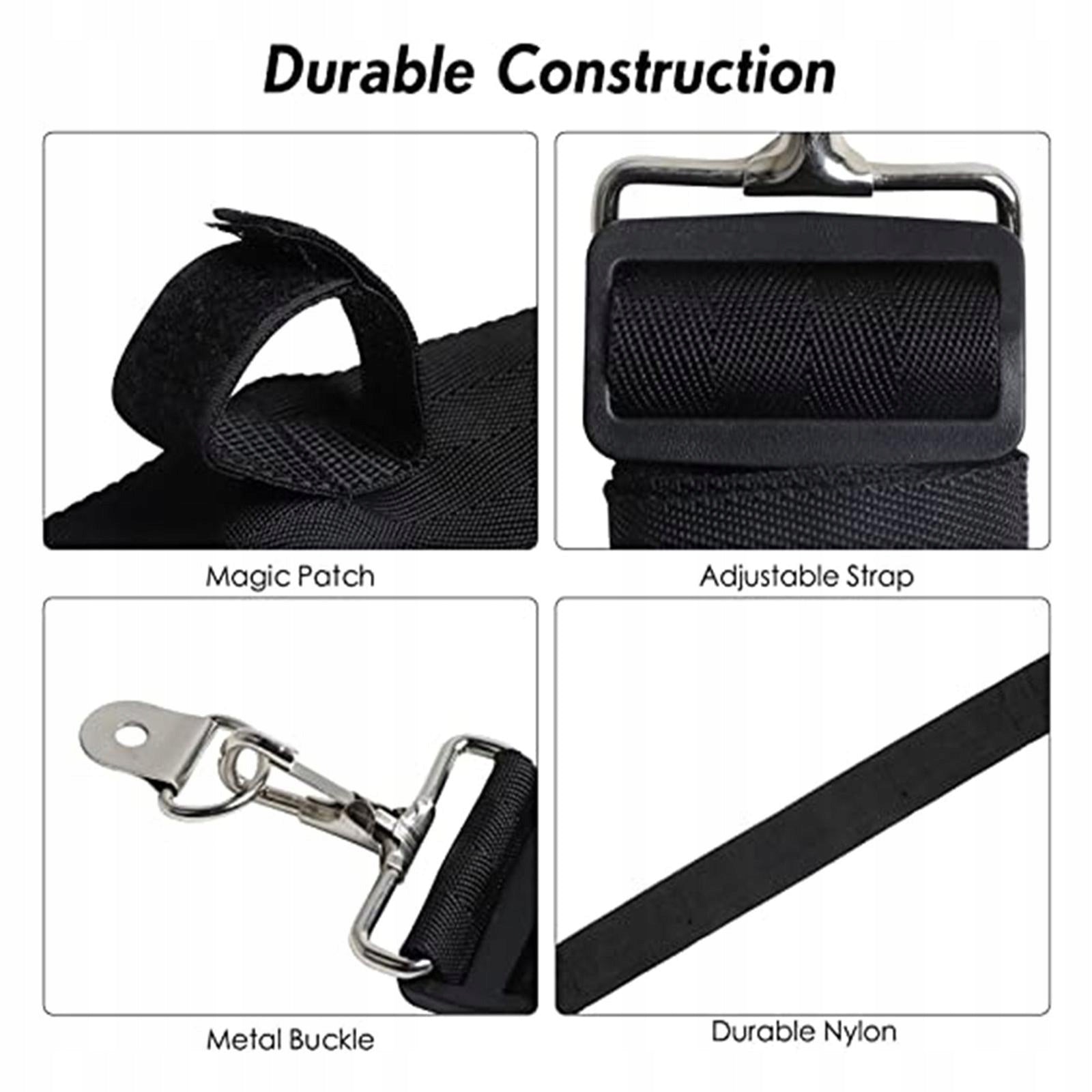 2Pcs Vehicle Fishing Rod Holder Belt Car Fishing Pole Carrier Adjustable Model Wytrzymały nylonowy stojak na wędki Łatwa