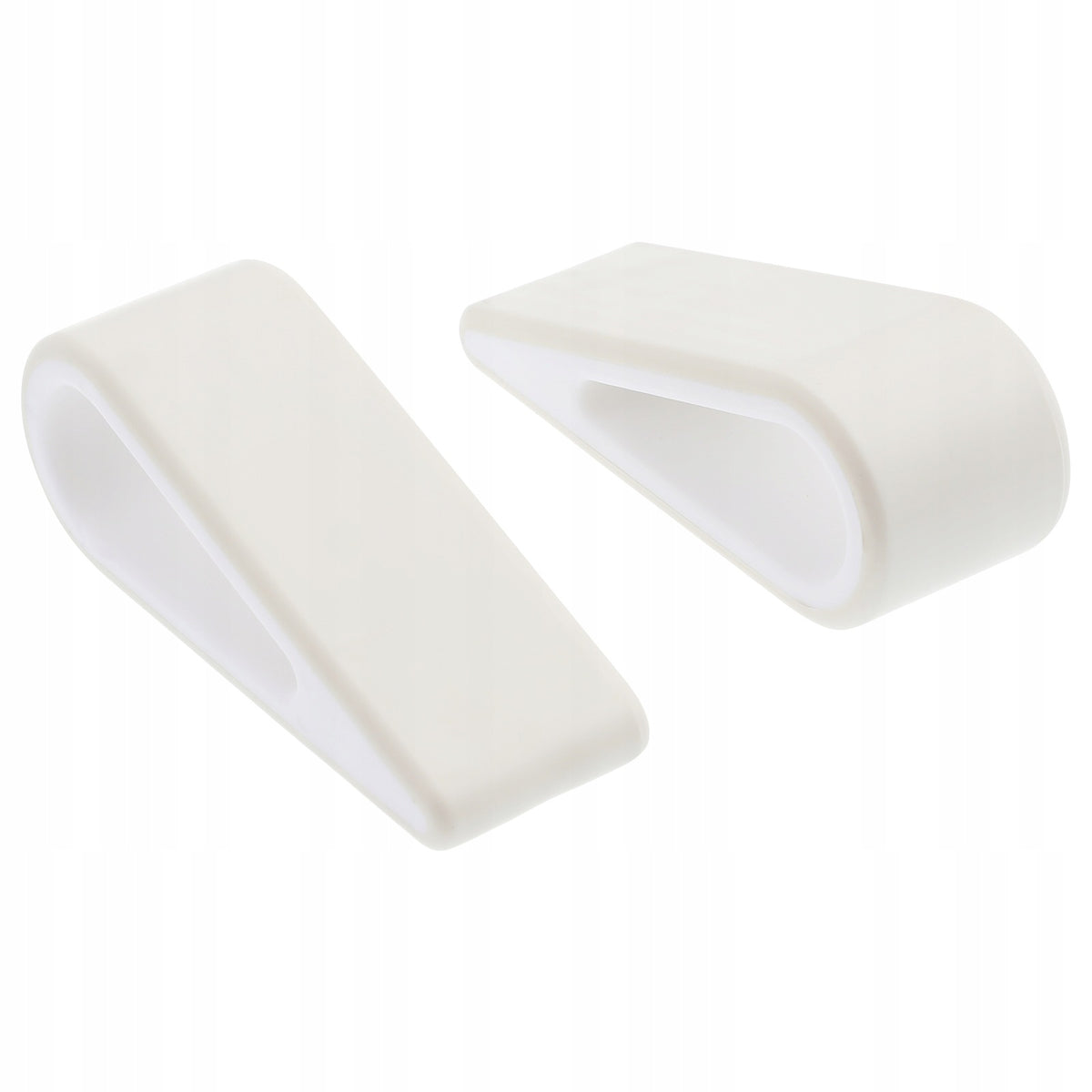 2Pcs White Plastic Laptop Stand Portable Stable Holder