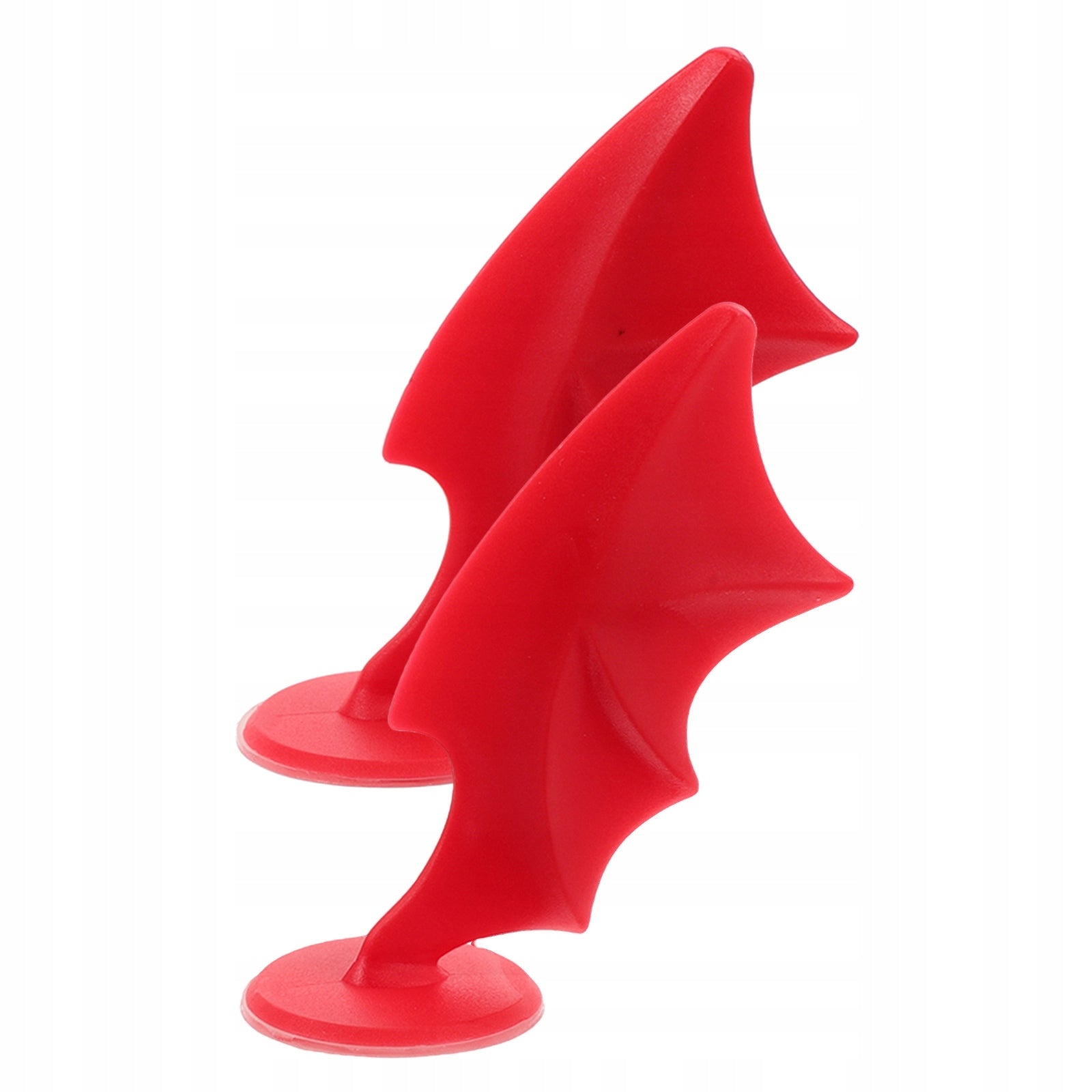2SZT CZERWONE SKRZYDLATE AKCESORIA DO KASKU MOTOCYKLOWEGO Color red