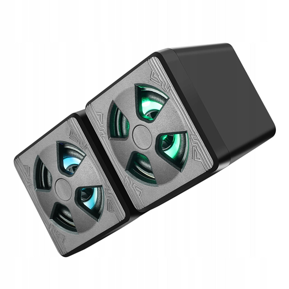 2SZT RGB GŁOŚNIKI GAMINGOWE MINI, USB, STEREO, BASS DO KOMPUTERA