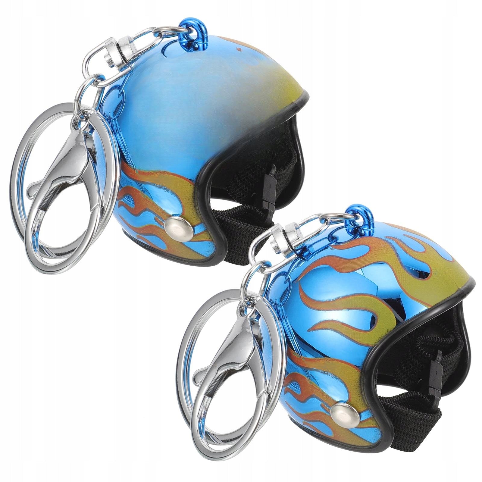 2SZT STYLOWY BRELOK MOTOCYKLOWY KASK DO KLUCZY METALOWO-PLASTIKOWY Manufacturer no brand