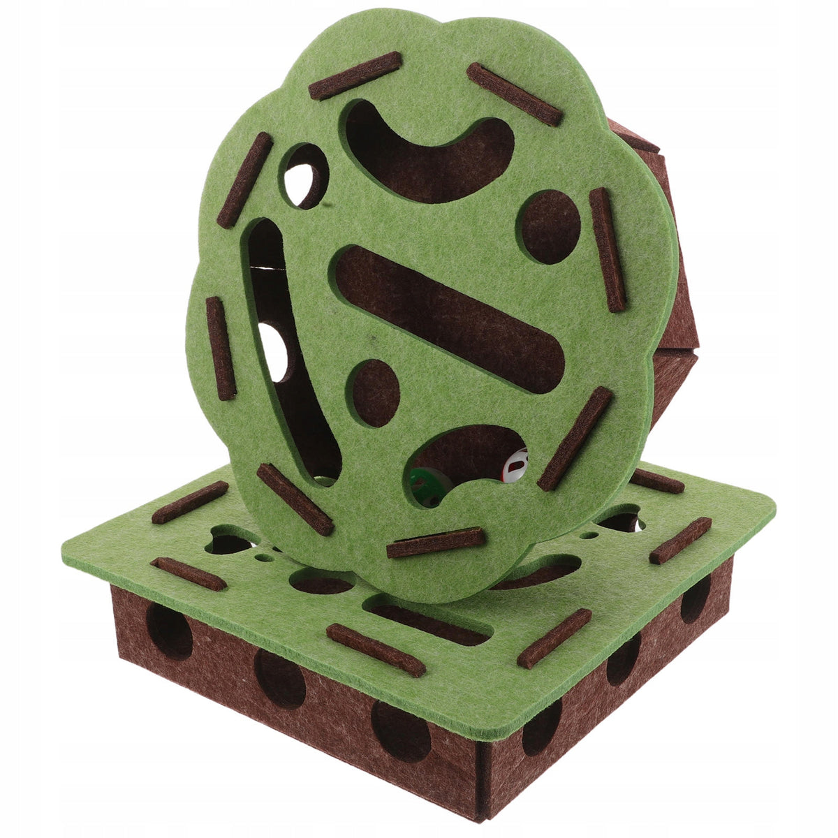 2Sets Self-Play Cat Maze Exercise Toy with Durable Felt Material