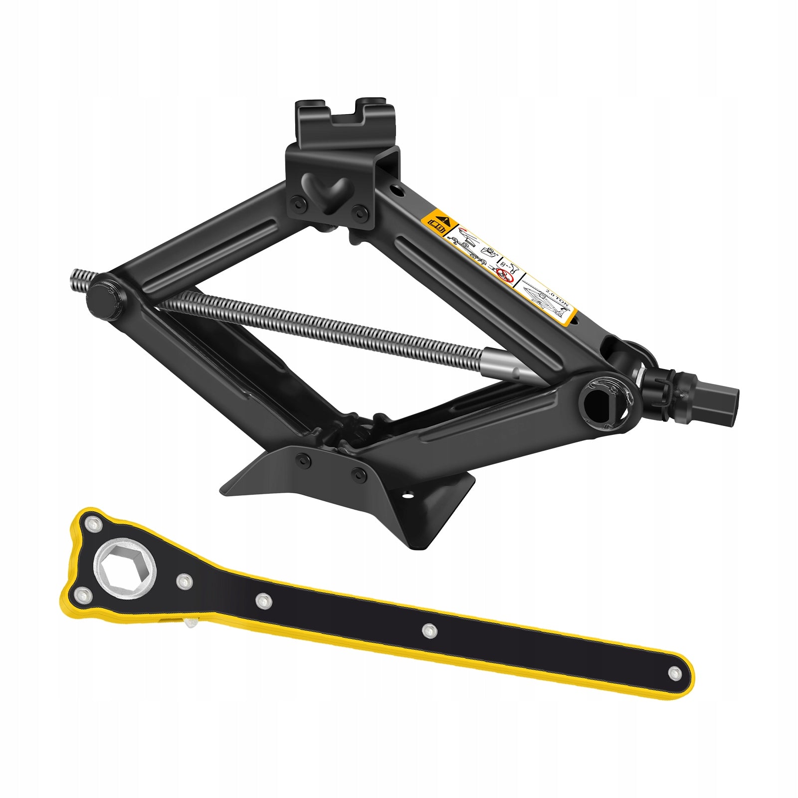 2T Labor-saving scissor car jack Portable emergency kit for SUV/Car/Pickup