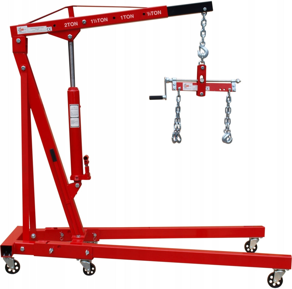 2T WORKSHOP CRANE + BALANCER WITH HOOKS - POWERFUL FAST 2 X PUMP Brand Carmax