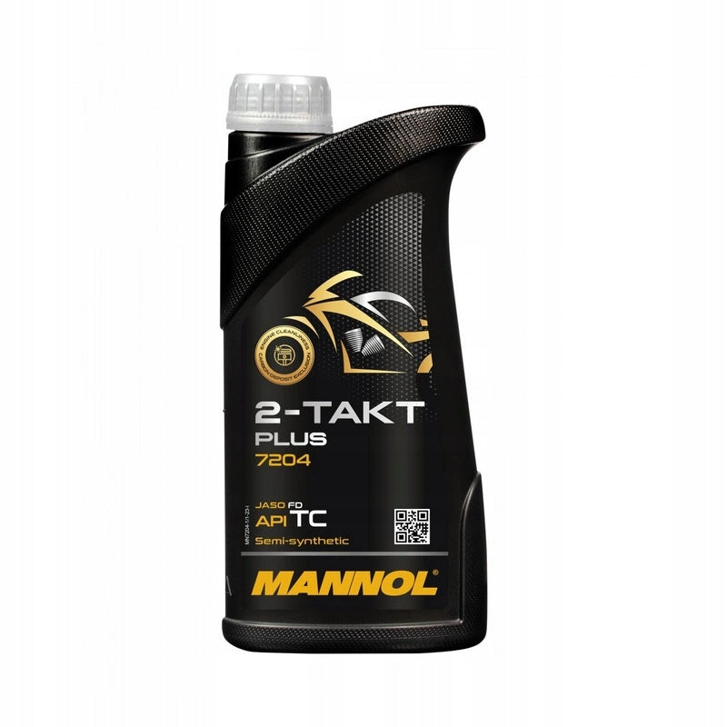 2T oil MANNOL 2-TAKT PLUS 1L black yellow