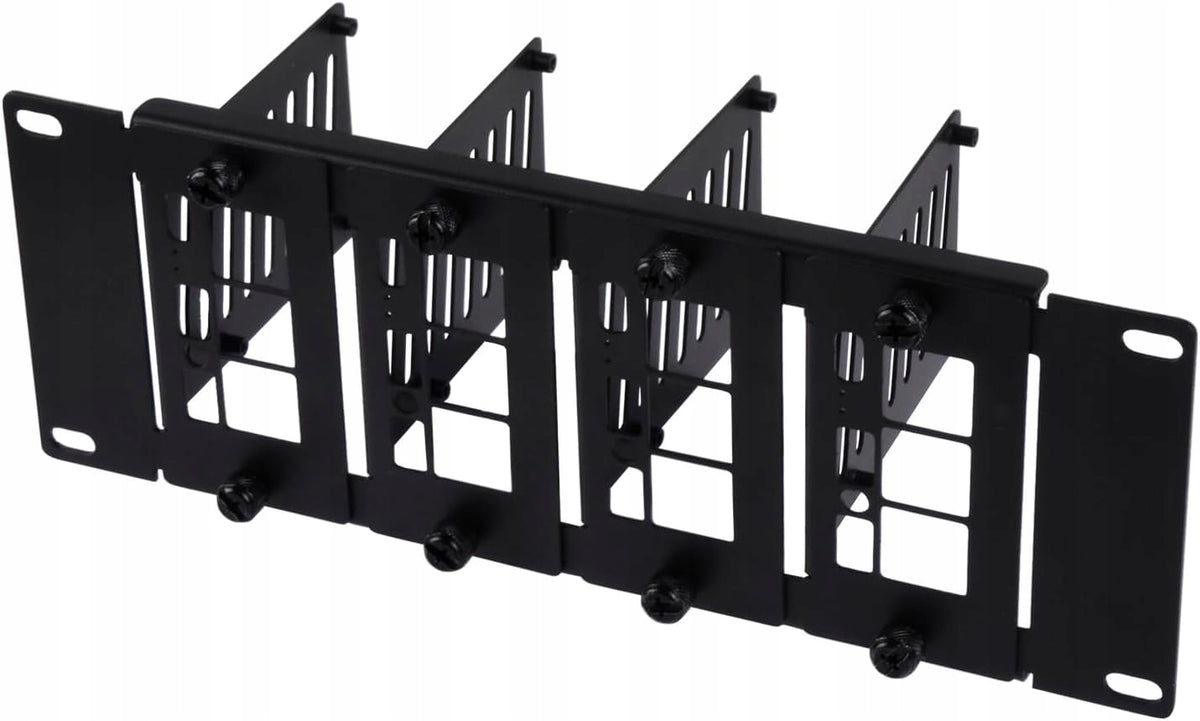 2U 10 INCH STAND HOLDER FOR 4 RASPBERRY PI 5/4B/3B+ RACK