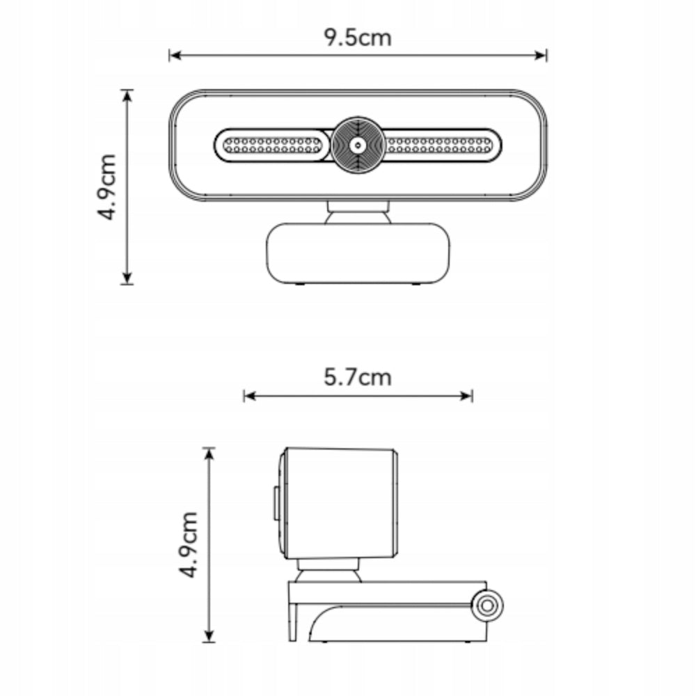 2X 1080P WEBCAM FOR VIDEO RECORDING WITH MICROPHONE AND USB LAMP Brand no brand
