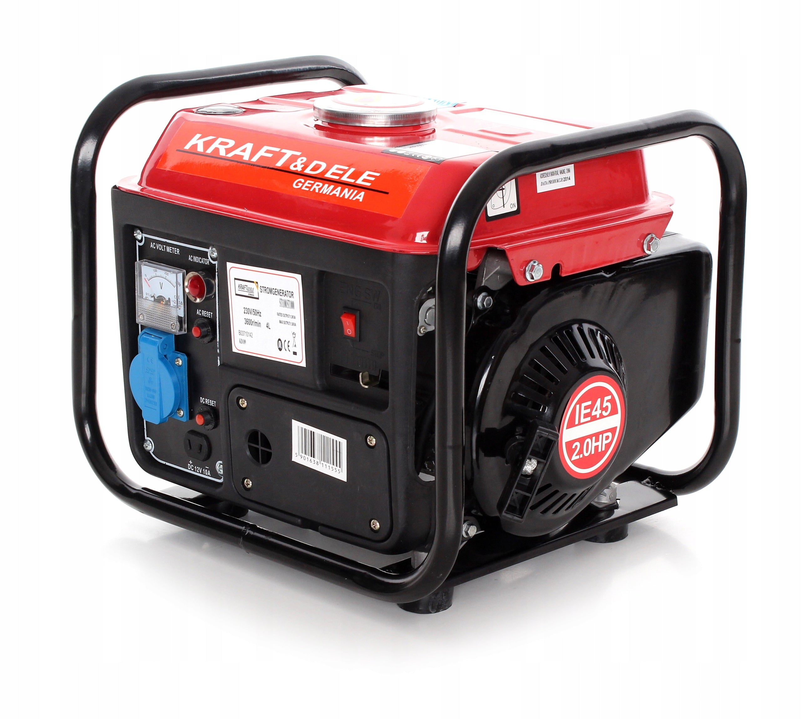 2X 1200W / 230V / 2KM fuel GENERATOR SET - Kraft&Dele Model KD109
