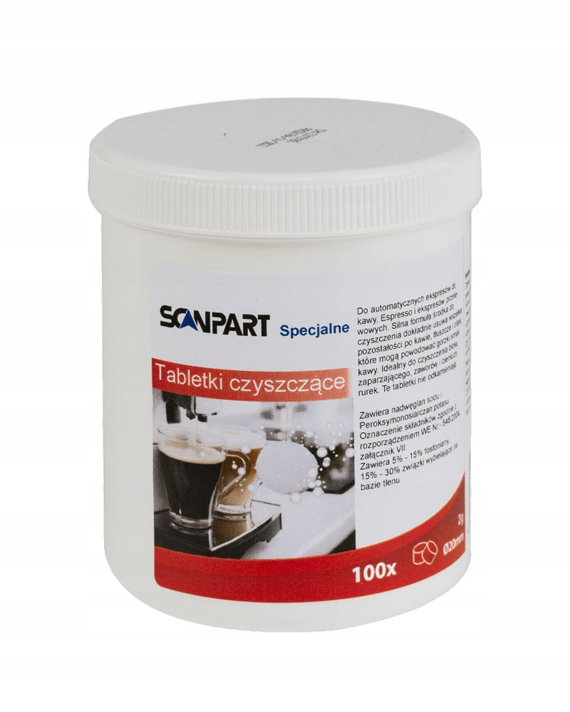 2X 2x Cleaning tablets for professional coffee machines Scanpart 100 s