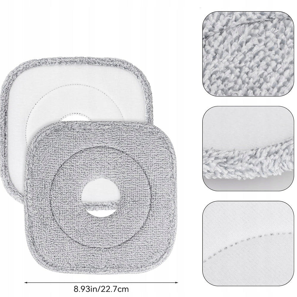 2X 360 DEGREE CLEANING MOP SET WITH BUCKET AND 4 MICROFIBER CARTRIDGES Manufacturer code Zestaw mopów -