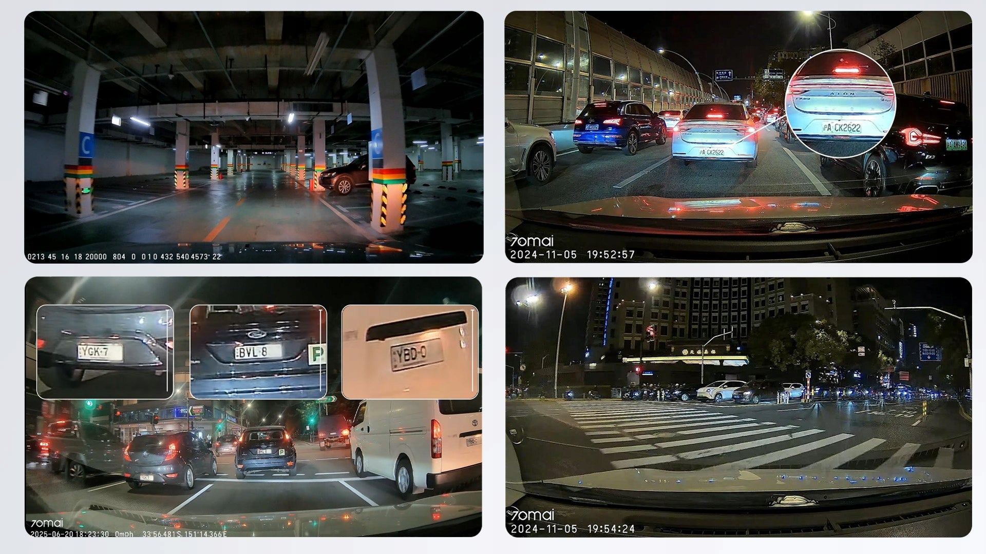 2X 70mai Dash Cam A410 2K/130/2" HDR Model A410 Dash Cam