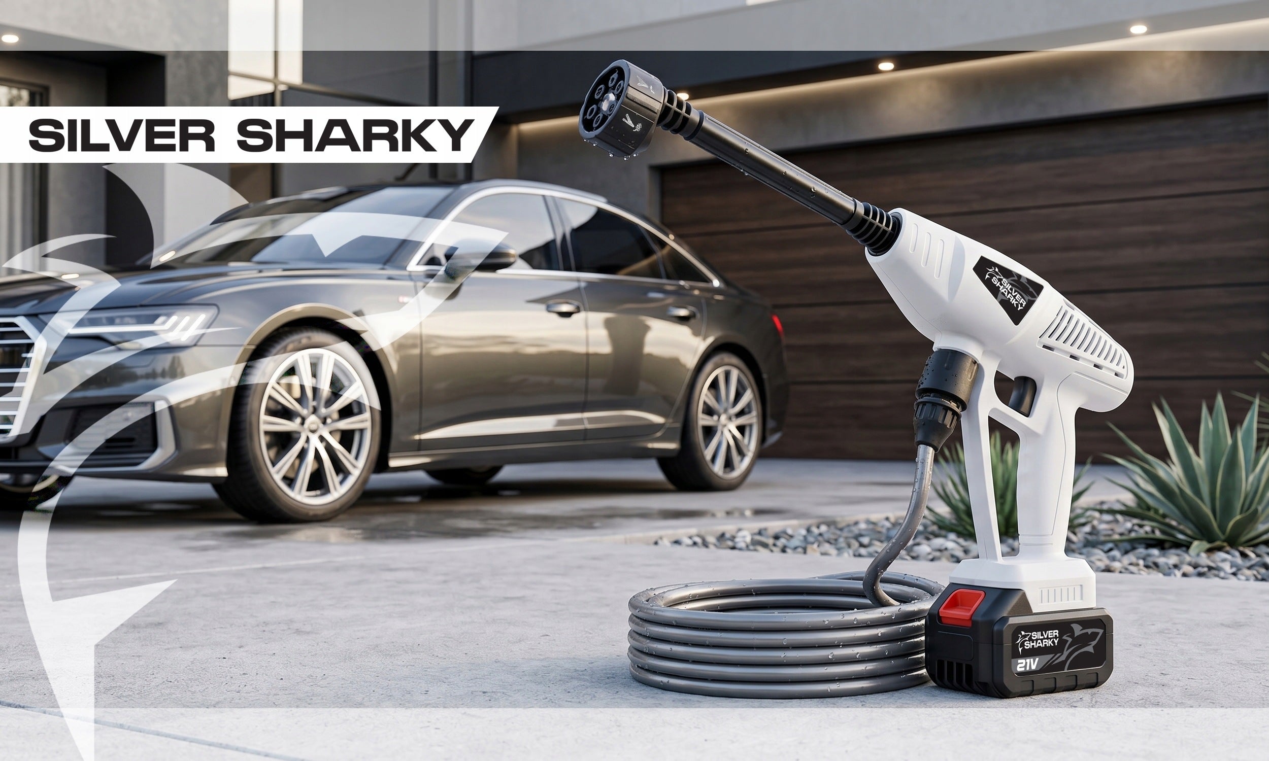 2X AKU 21V MULTI NOZZLE CORDLESS PRESSURE WASHER SET Manufacturer code MYJKA CIŚNIENIOWA AKUMULATOROWA 30 BAR